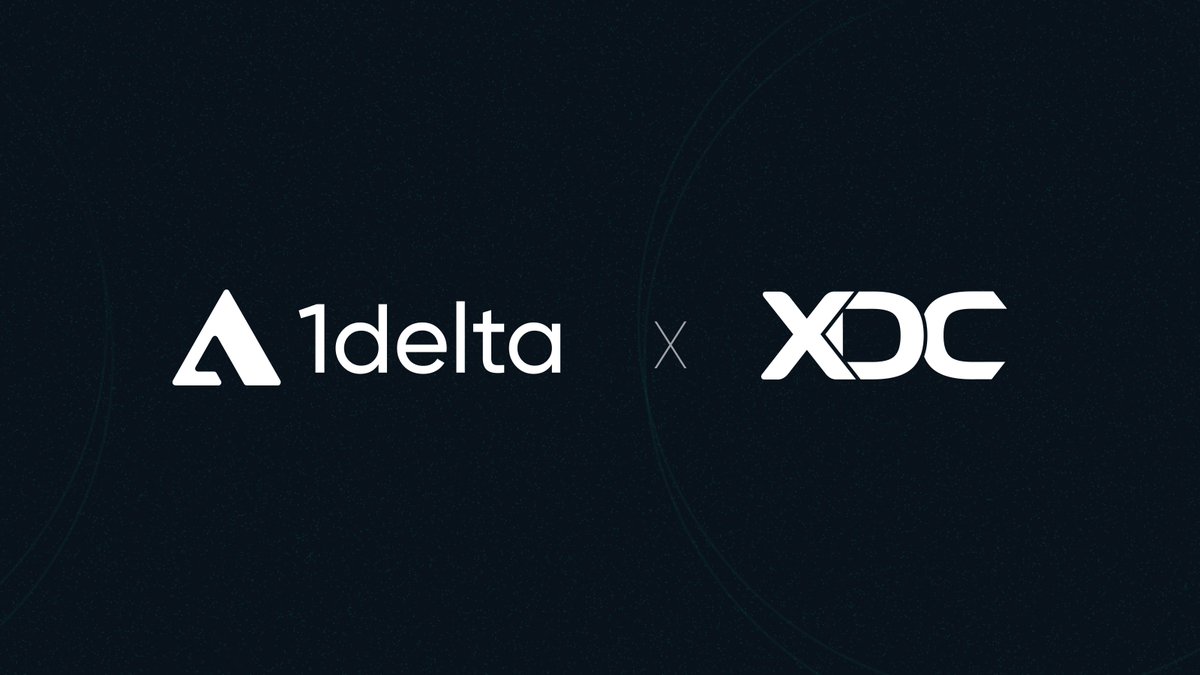 1deltaDAO's tweet image. 1delta is now live on @XDCNetwork

You can now trade and move assets across XDC easily, with zero fees and best prices.

What this means for you:
→ Better swap rates from combined liquidity
→ Fast and low-cost transactions
→ Simple bridging in and out of XDC

Start trading…
