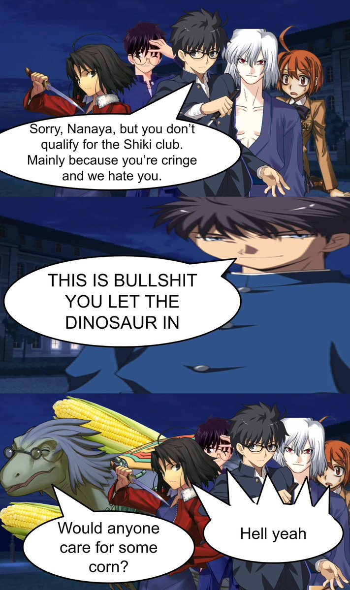 Today happens to be both Shiki Tohno's birthday AND National Fossil Day