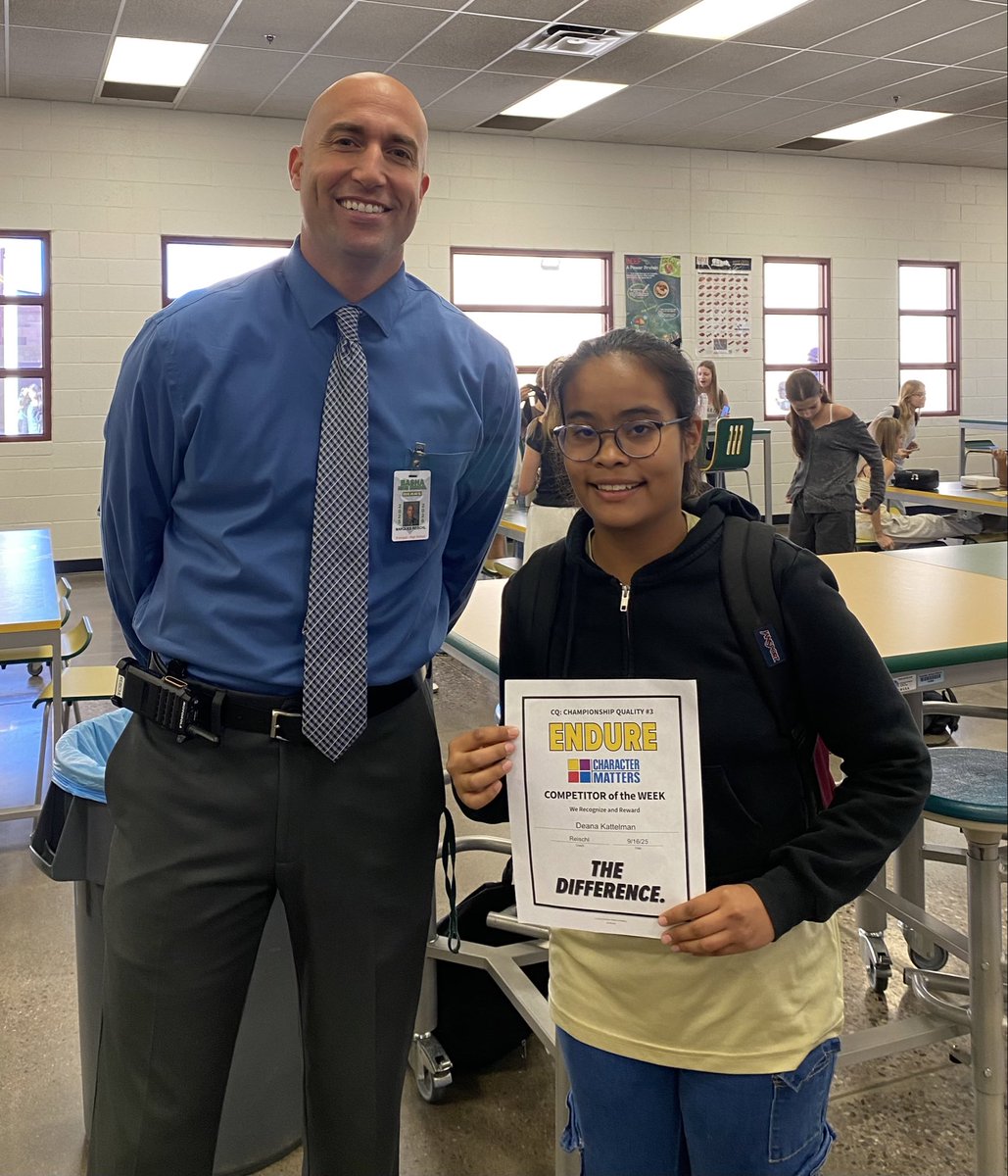 MarquesReischl's tweet image. 🚨Basha Bears Character Matters 🚨
Recognizing Deanna for her exemplary job of “Endure” She is amazing and a great example for all of us! 
🐻🔥
#Charactermatters #THEDIFFERENCE