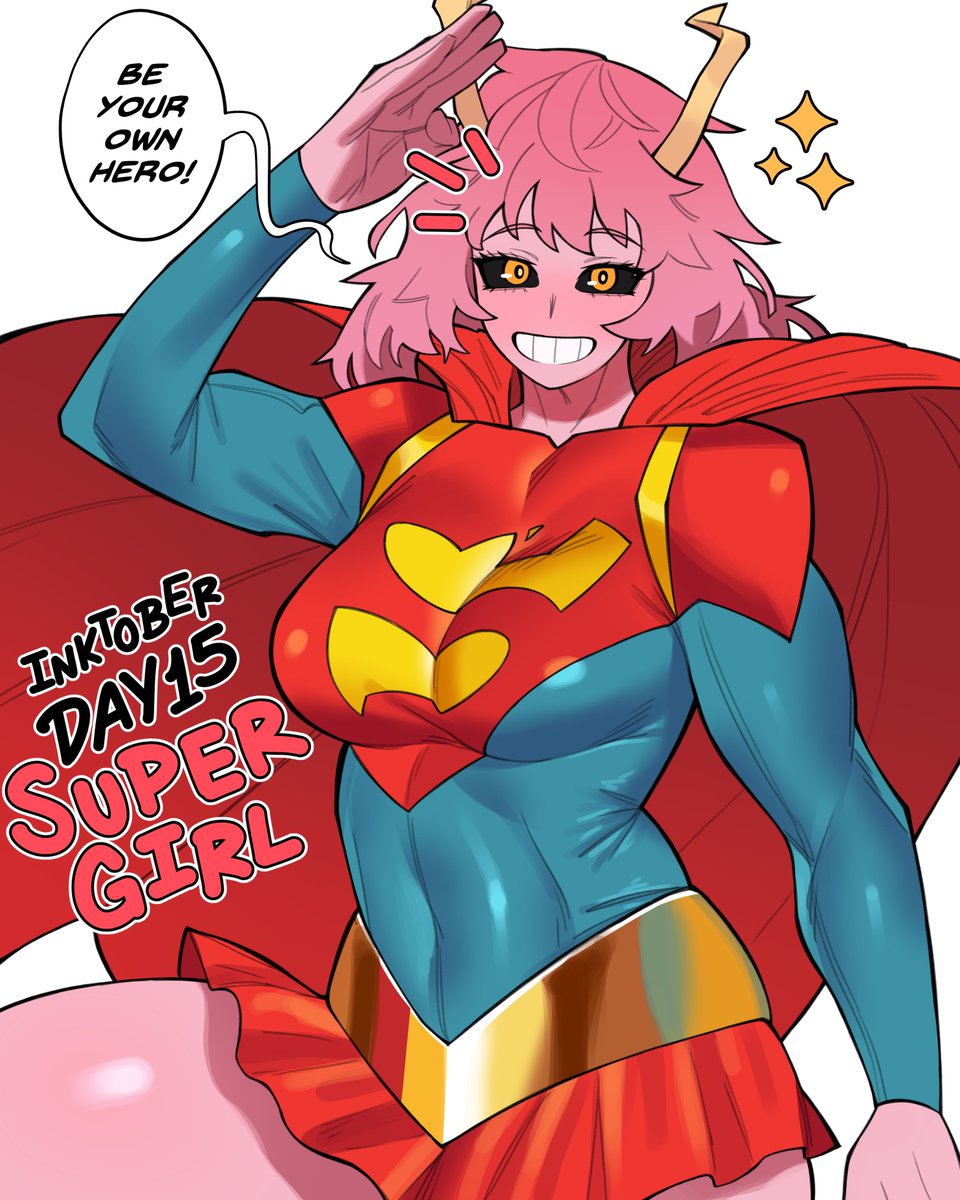Day 15: Mina Ashido as Supergirl✨💞
