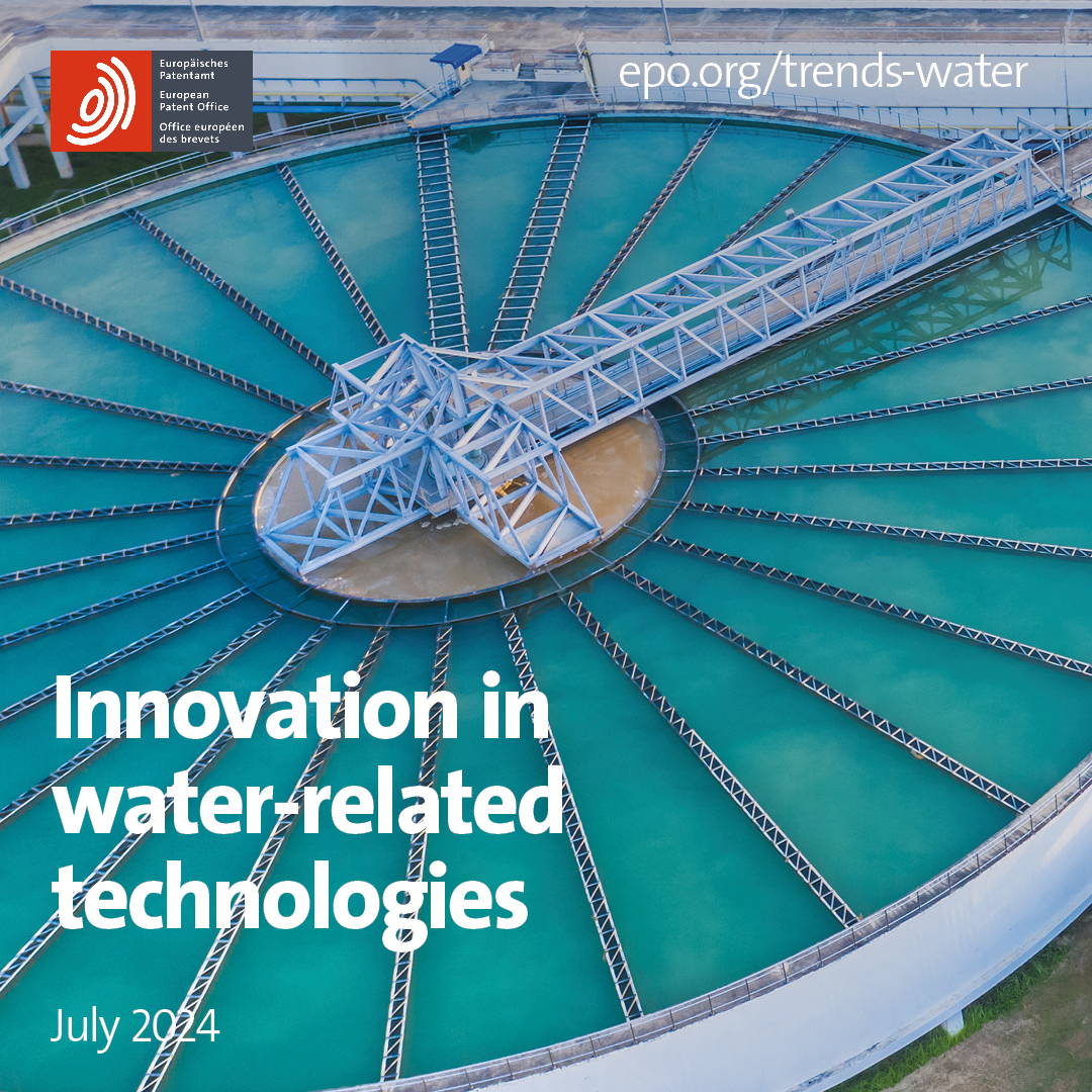 EPOorg's tweet image. 🌊 From wastewater and sludge treatment to automation in water operations, inventions in #WaterTech are expanding fast.

Patent data reveals which solutions are supporting safer water and resilience to climate extremes.

👉 Read this #EPOStudy: epo.org/trends-water