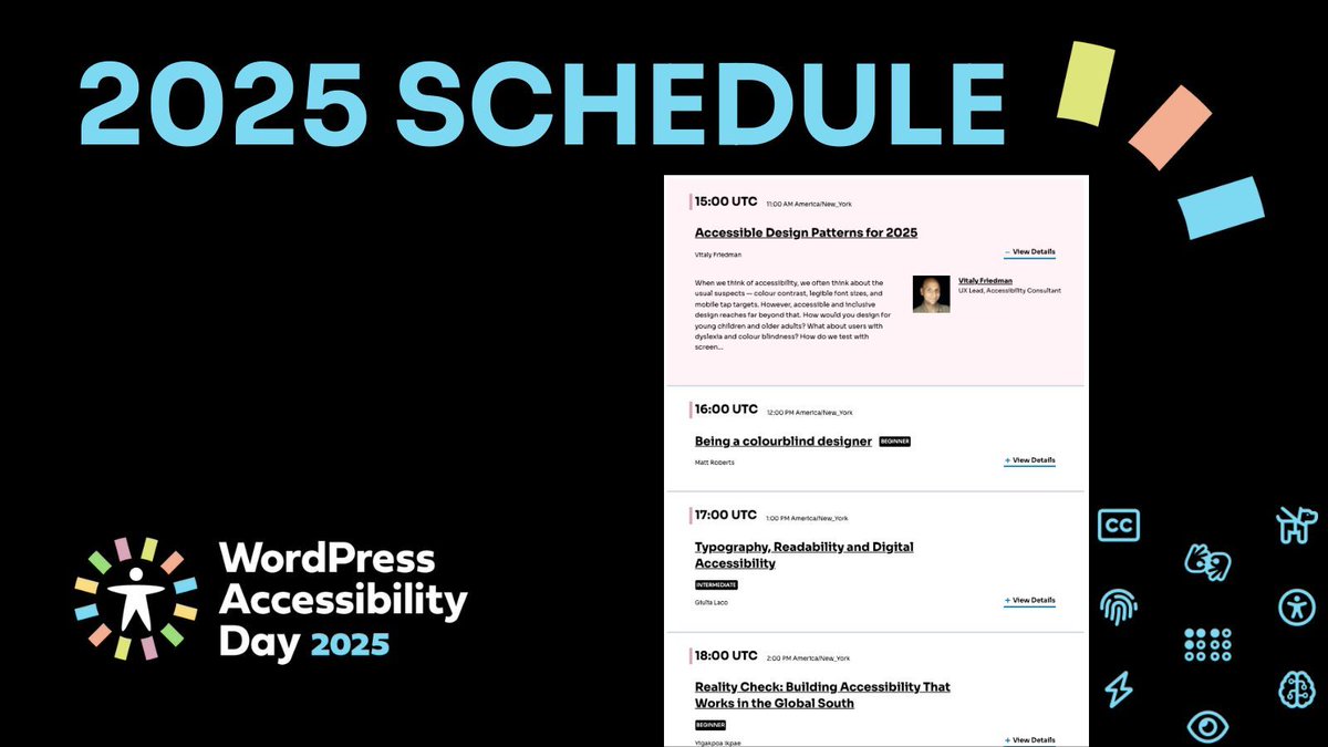 WP Accessibility Day tweet media