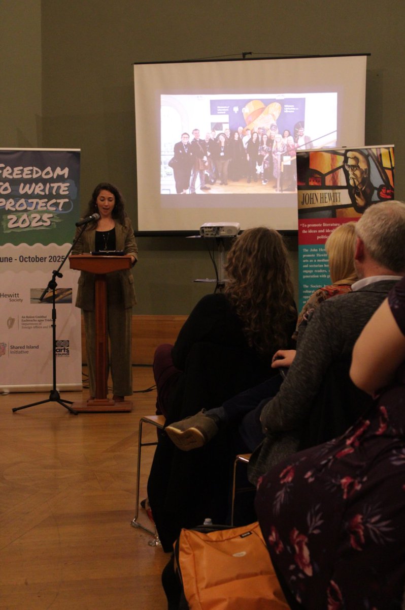 FreeToWrite2024's tweet image. A full house in the @IrishGeorgian, Dublin! Thank you to everyone who came to support our writers 👏😍
@The_JHS @PENIreland @dfatirl
