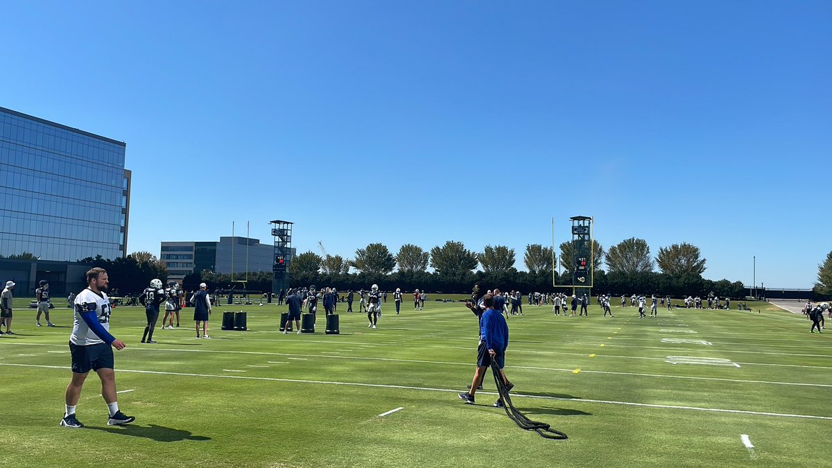 A beautiful 83 degrees. All present and accounted for. Lamb, Booker, Sanborn and Turpin at practice today. 
