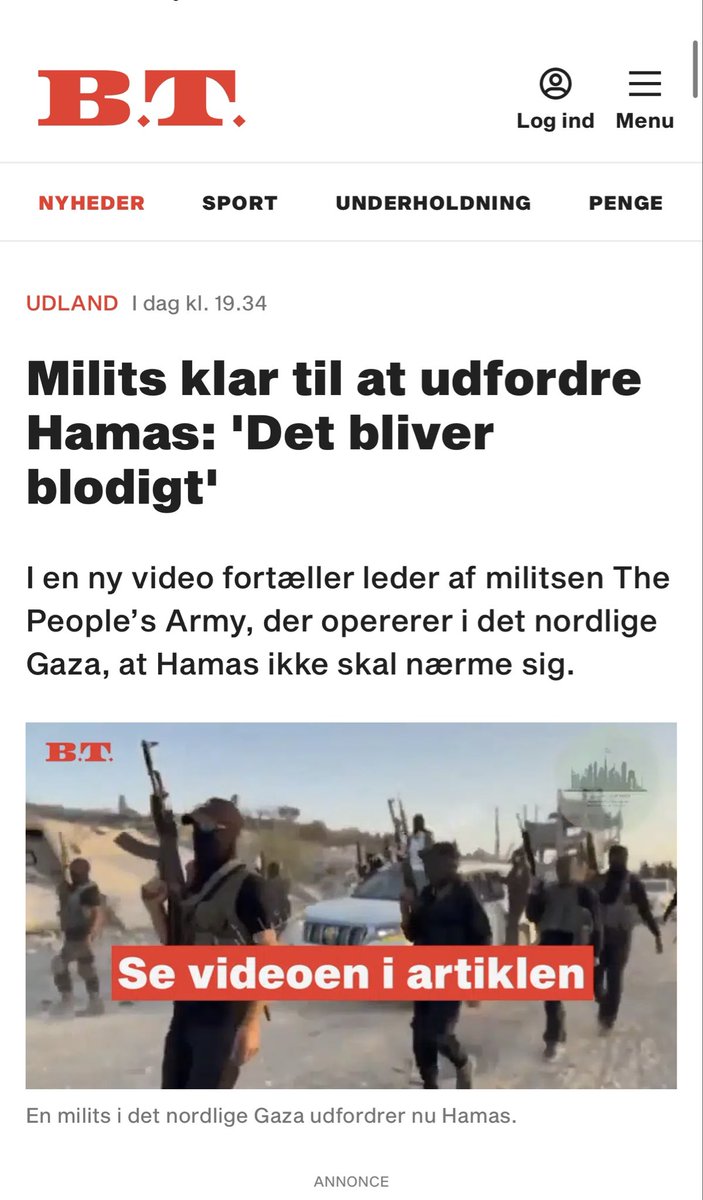 mrconfino's tweet photo. Vi zoomer i dag ind på én af de mange militser i Gaza der nu åbent udfordrer Hamas. 

Min kilde fra Gaza fortæller mig militsen ikke åbent har adresseret sit forhold til Israel, men området hvor den opererer i - Beit Lahia - ligger på den grænse, hvor Israel har trukket sig tilbage – et område, Israel til dels stadig kontrollerer.

Hvis ikke en international stabiliseringsstyrke – som er en del af den amerikanske præsident Donald Trumps fredsplan – snart rykker ind, kan det løbe fuldstændig løbsk og potentielt udløse en borgerkrig.

»Militserne begynder at organisere sig og gøre klar til kamp mod Hamas. Jo længere tid der går, jo flere kampe og jo mere blod vil vi se. Det er svært at spå om, hvorvidt Hamas kan nedkæmpe alle de her militser – men det bliver blodigt«

Link: https://t.co/kvUVcHyBQY