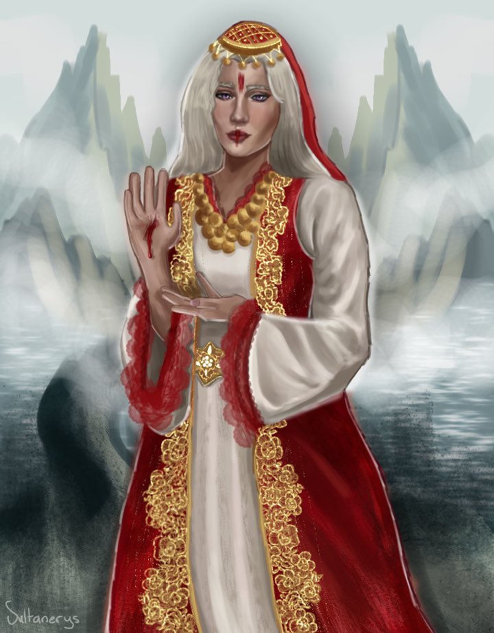 #RhaenyraWeek2025 day 5: What if 

Rhaenyra’s wedding with her in Traditional Albanian outfit 
#Rhaenyratargaryen #ASOIAF