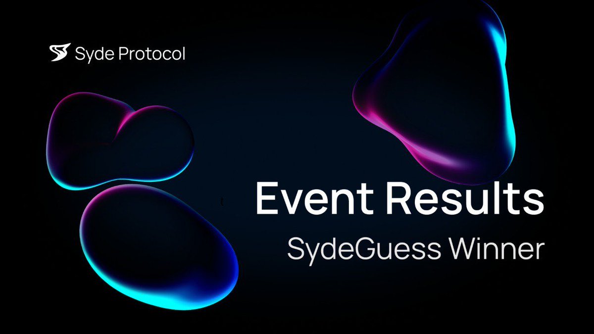 🎯 SydeGuess Results!
The $ETH prediction event is over – and the winner is Wlank 🏆

📊 Actual $ETH: $4,005.06
💎 Prize: 2,000 Syde Karma

Congrats! More Syde events coming soon 🎉
