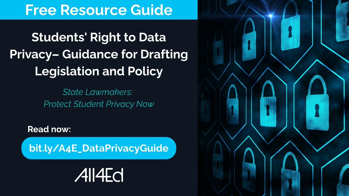 All4Ed's tweet image. AI in classrooms is growing — so are the risks to student data.
States must modernize their laws to meet the moment.
All4Ed&apos;s latest guide shows how.
📘 all4ed.org/state-policy-c…
#DataPrivacy #EdTech #StudentRights