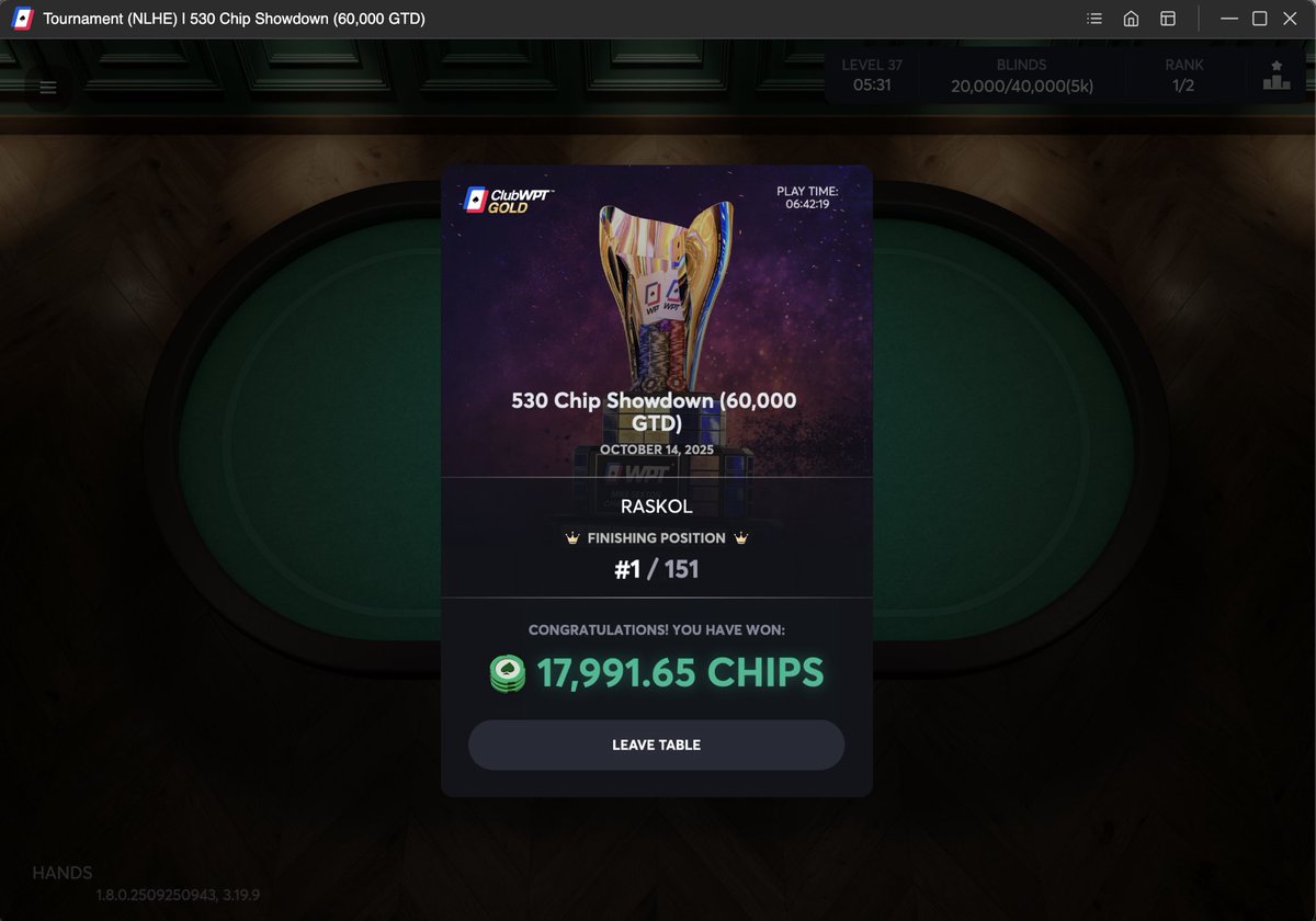 Can’t wait to make it disappear once <a href="/ClubWPTGold/">ClubWPT Gold</a>  opens up PLO