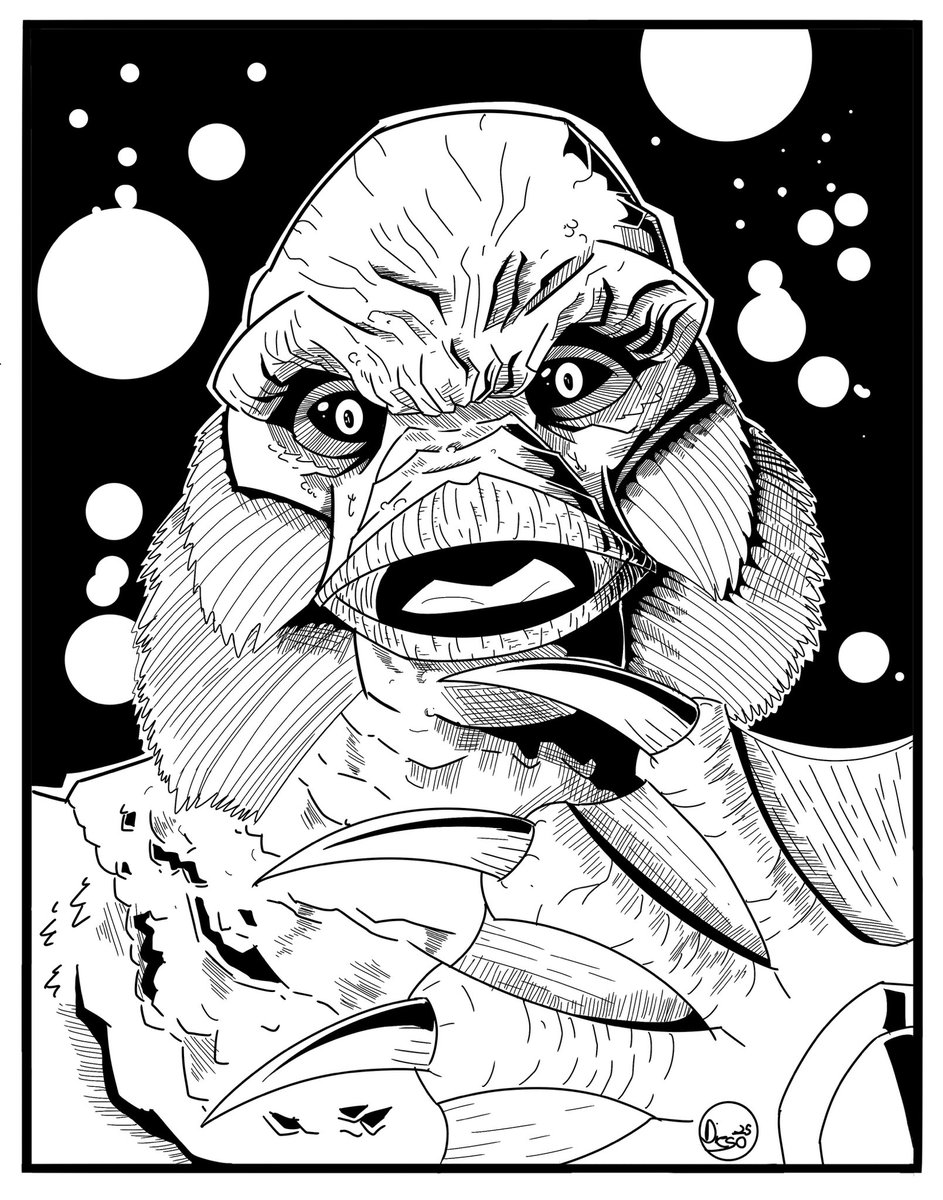 jdieso616's tweet photo. The Creature from The Black Lagoon!
#creaturefromtheblacklagoon #gilman #universalmonsters #art https://t.co/LztTBK5bbR