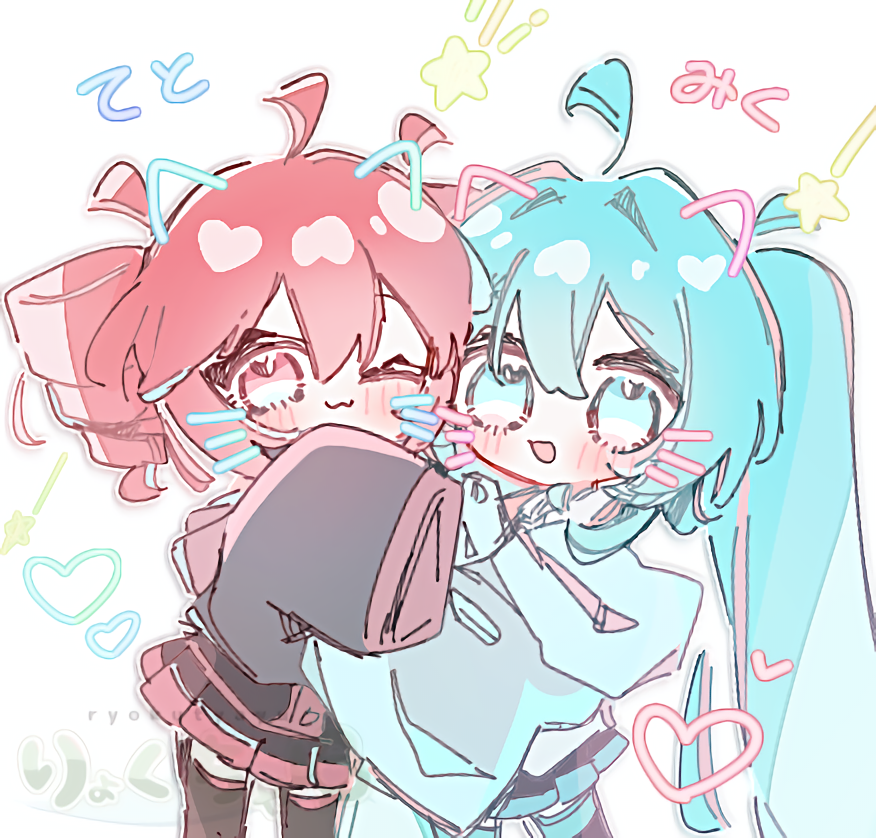 mynkaoi's tweet photo. ドリルとネギ️❤️️🩵 https://t.co/OIrygqHNma