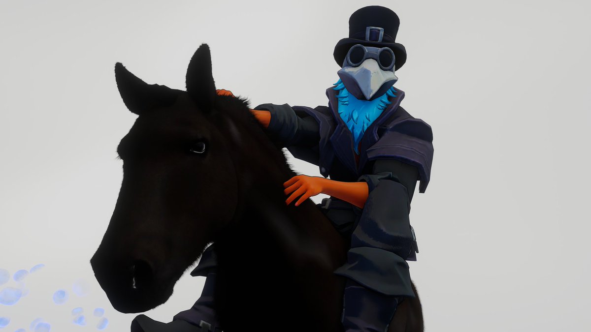 This birds hopping on their horse and heading to Twitch Con :3