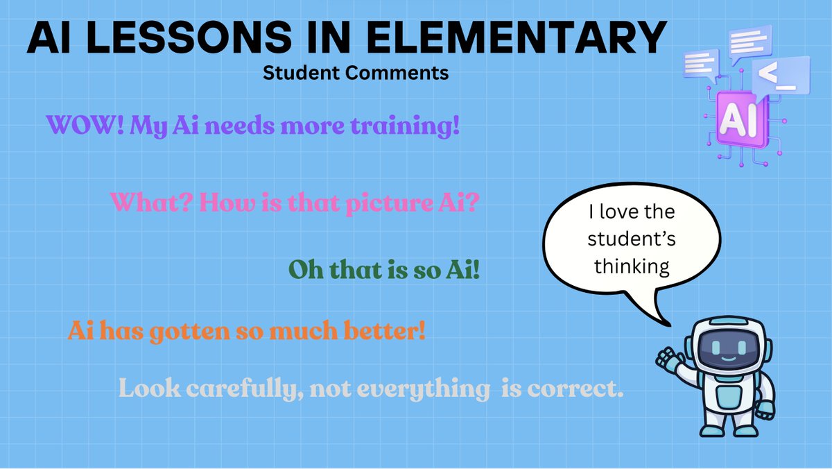 kefalastech's tweet image. Teaching Ai this week has been amazing. From training their own Ai ocean robot to playing games of Ai or Not, I would say my elementary students are ready to tackle the future! Thanks to Code.org and @CommonSense  for the great resources. @LindenPS