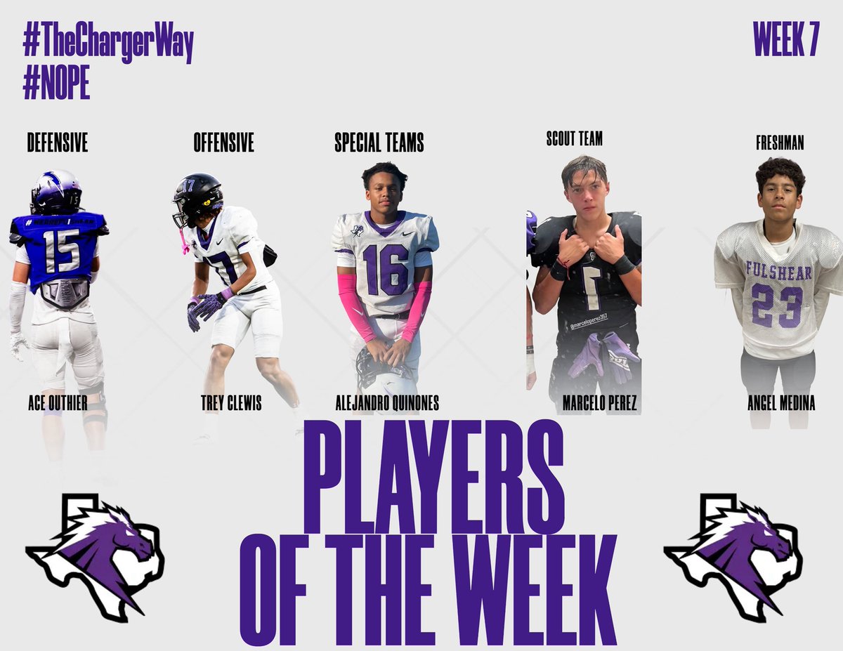 Players of the week.