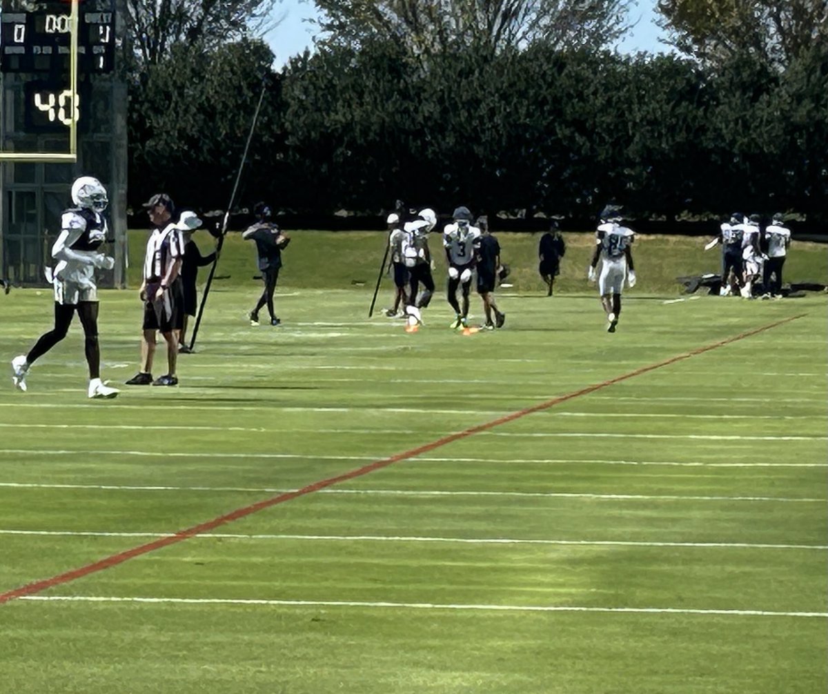CeeDee Lamb and George Pickens practicing together for first time since Week 3. 