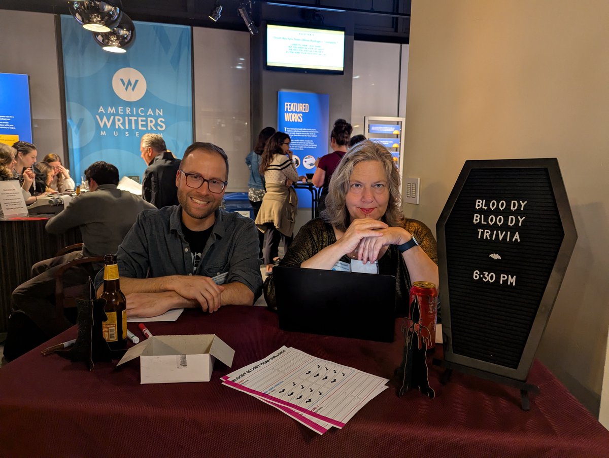 Thanks to everyone who came out to 🩸Get Lit: Bloodsuckers🩸 last week (especially you, Count Orlok)! We had so much fun playing trivia and seeing all of your amazing outfits. Head to our Facebook page to see the full photo album!