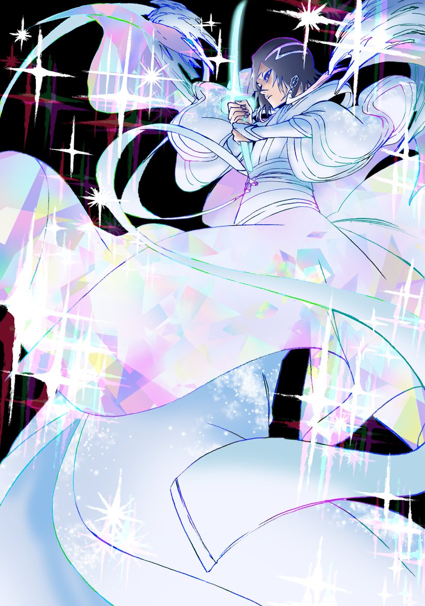 Rukia Kuchiki in her 10th Anniversary outfit from Bleach Brave Souls. Commission made for me by <a href="/ken1ro_u/">けんいち</a>.