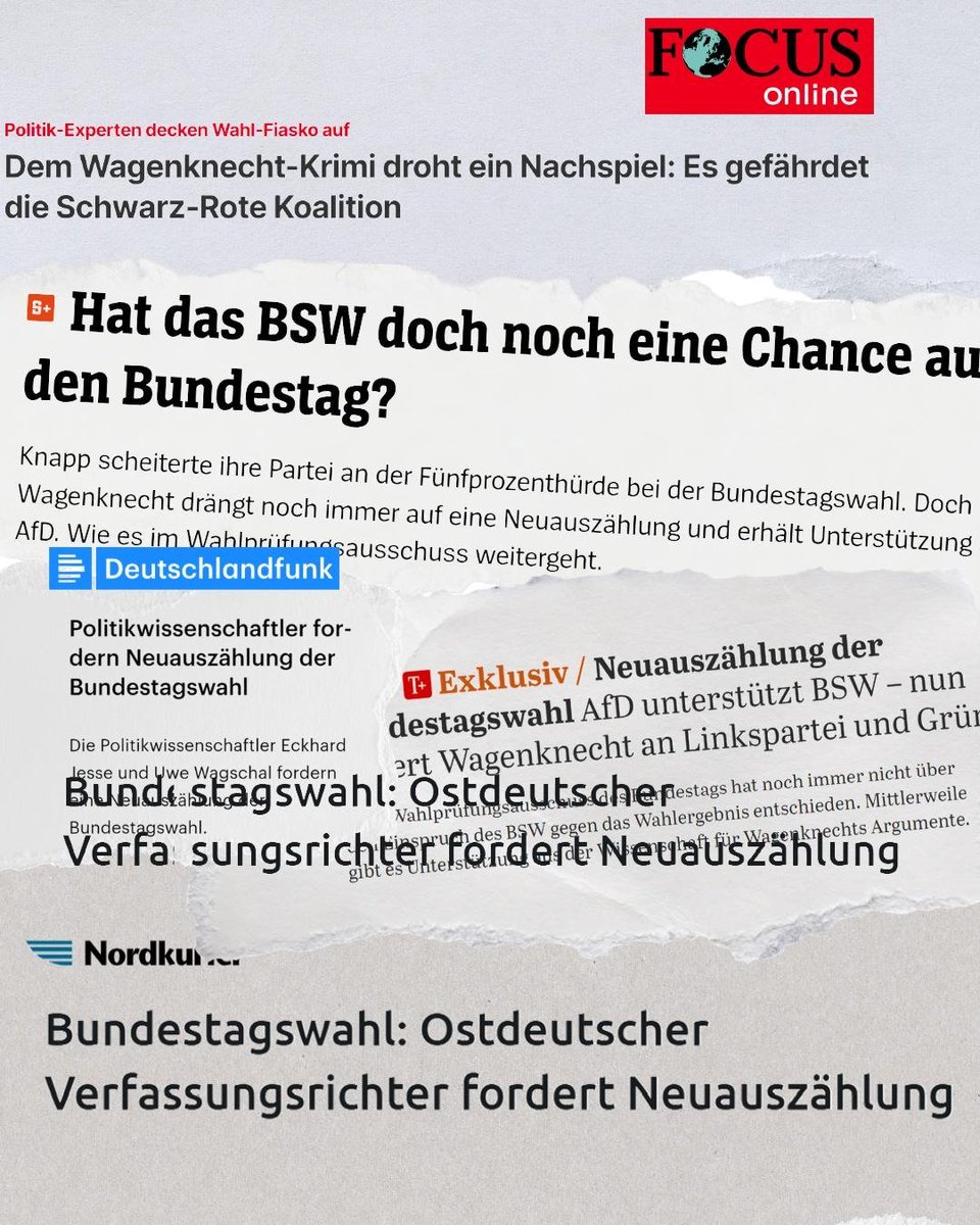 Amid Rabieh (@amidrabieh) on Twitter photo In einer funktionierenden Demokratie, muss die Zusammensetzung des Parlaments zweifelsfrei festgestellt werden können. Dass ausgerechnet die selbsternannten Parteien d. demokratischen Mitte, eine Neuauszählung verweigern, ist entlarvend #BSW #NeuauszählungJetzt
<a href="/Buendnis_SahraW/">Bündnis Sahra Wagenknecht</a> In einer funktionierenden Demokratie, muss die Zusammensetzung des Parlaments zweifelsfrei festgestellt werden können. Dass ausgerechnet die selbsternannten Parteien d. demokratischen Mitte, eine Neuauszählung verweigern, ist entlarvend #BSW #NeuauszählungJetzt
<a href="/Buendnis_SahraW/">Bündnis Sahra Wagenknecht</a>