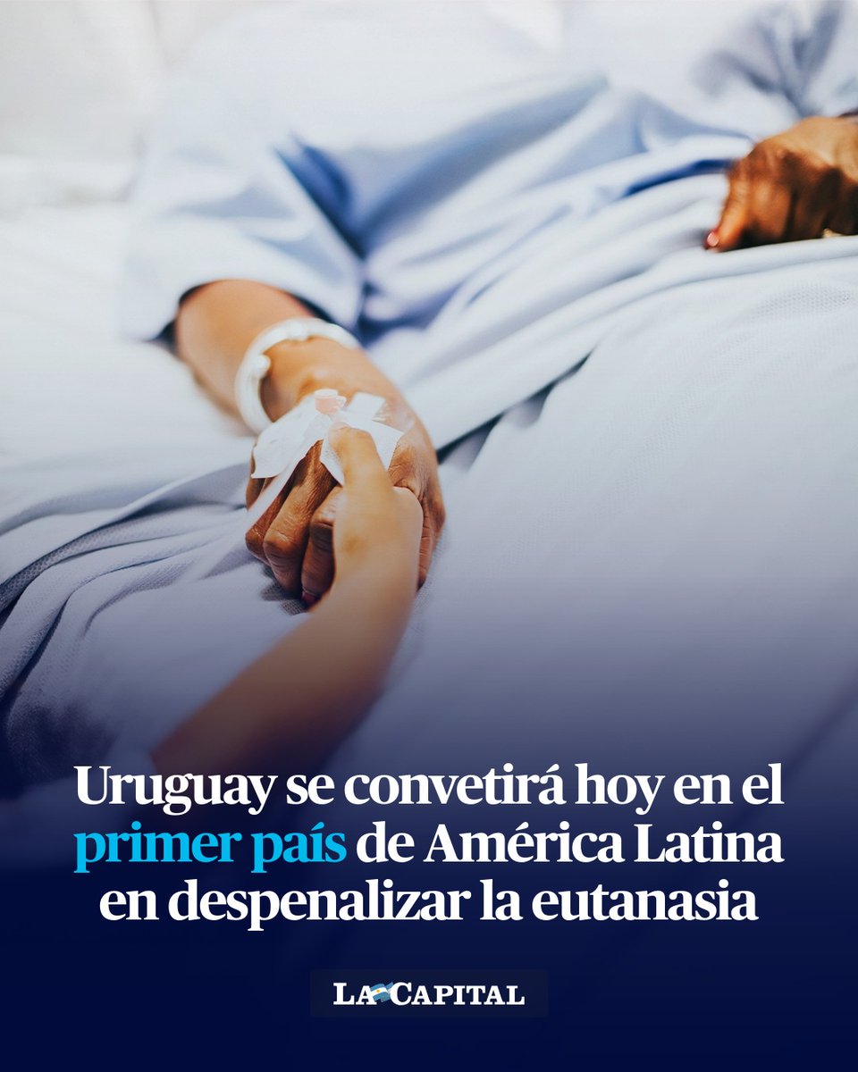 🇺🇾⚖️ URUGUAY HACE HISTORIA: SERÁ EL PRIMER PAÍS DE AMÉRICA LATINA EN DESPENALIZAR LA EUTANASIA

La norma permitirá acceder a la eutanasia a mayores de edad con "enfermedades crónicas, incurables o irreversibles que provoquen sufrimientos insoportables".