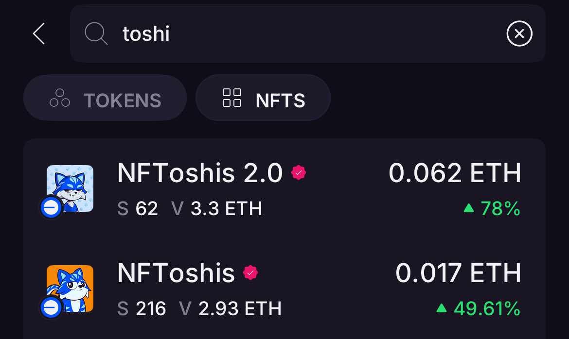 The1Spaz's tweet photo. Someone is quite bullish on $TOSHI NFTs (2.0 specifically). 50+ purchased by one wallet in the last day!?! If you’re looking to cop one, you may want to hurry 🤣 https://t.co/TkeIfLBiDq