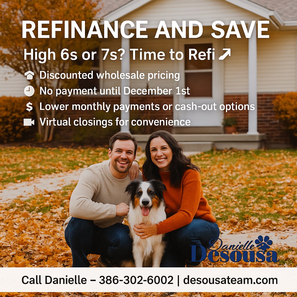 ddesousa_lender's tweet photo. High 6s or 7s? Time to Refi!” 📉

Our October Refinance Special means:
🏡 Discounted wholesale pricing
🗓️ No payment until December 1st
💵 Lower monthly payments or cash-out options
💻 Virtual closings for convenience

🌐 https://t.co/uul3k2PtiQ https://t.co/stWILlt696