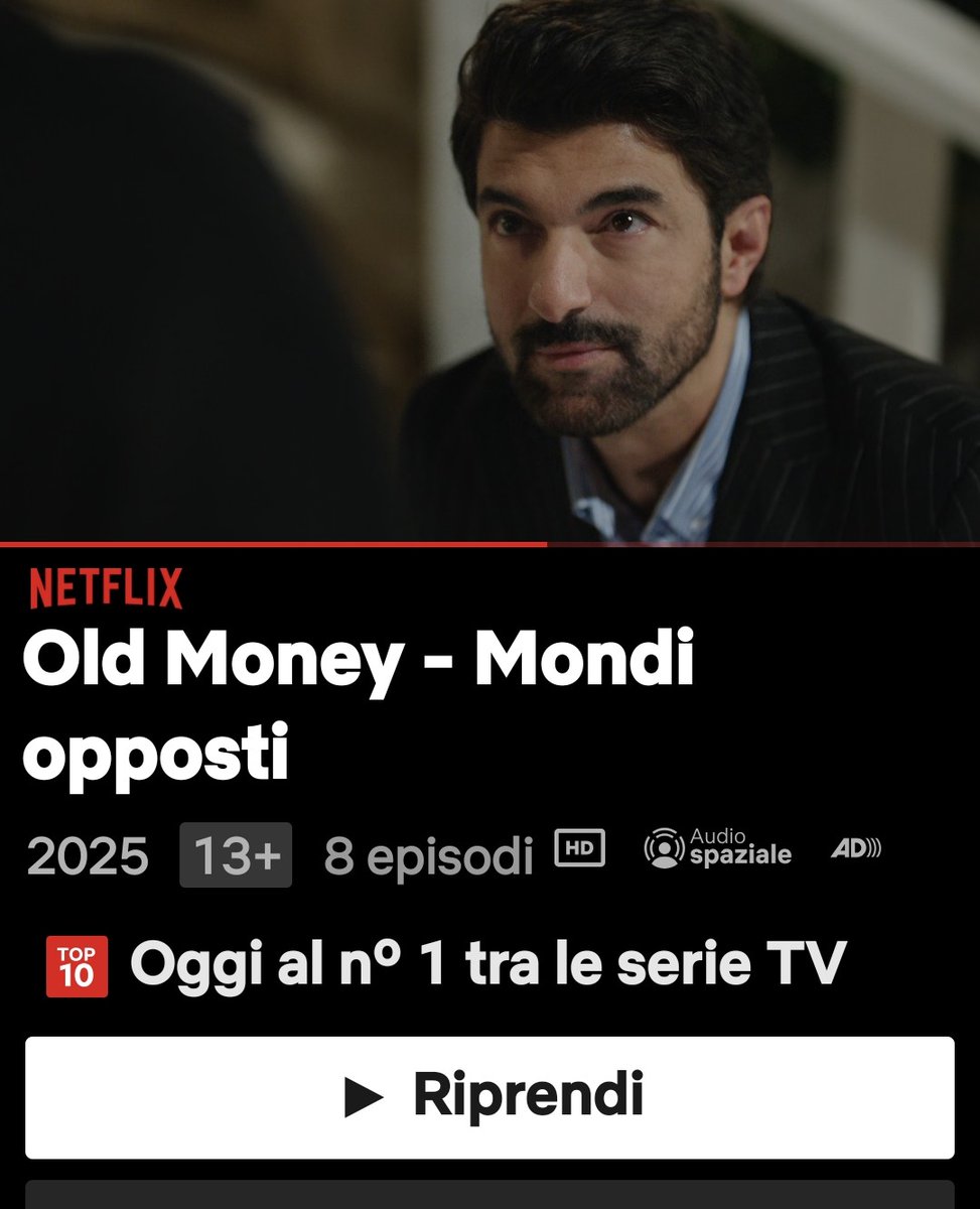 Quando vedi che Old Money è al primo posto nella classifica delle serie più viste ti si riempie il cuore di gioia 🤗
Sono finalmente tornata su Netflix dopo il 31 gennaio ❤️
Mi mancava quel continua a guardare 
#EnginAkyürek 
#AsliEnver
#OldMoney 
#MondiOpposti