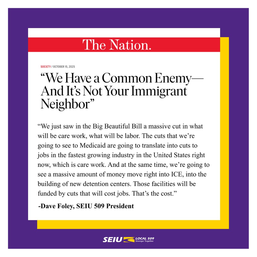 When politicians and billionaires try to divide working people by scapegoating immigrants, we know exactly who benefits — and it’s NOT everyday people working hard just to make ends meet. (1/2)