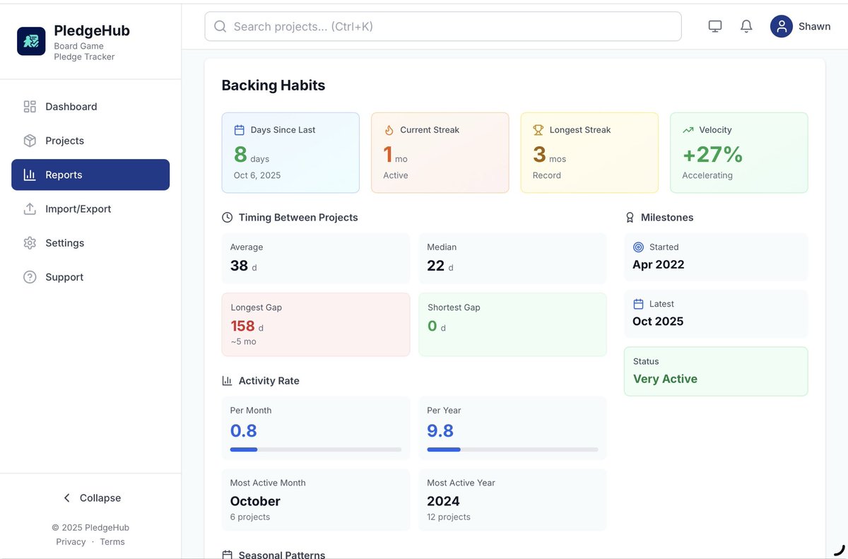 smirvin's tweet photo. Need a way better way to keep track of your #crowdfunding campaigns? Check out https://t.co/yi4dhXyO9B, it’s the ultimate tool for board game backers. Never forget a pledge manager again! #kickstarter @gamefound @playivgames #boardgame #tabletop https://t.co/SbFYwDp94Z