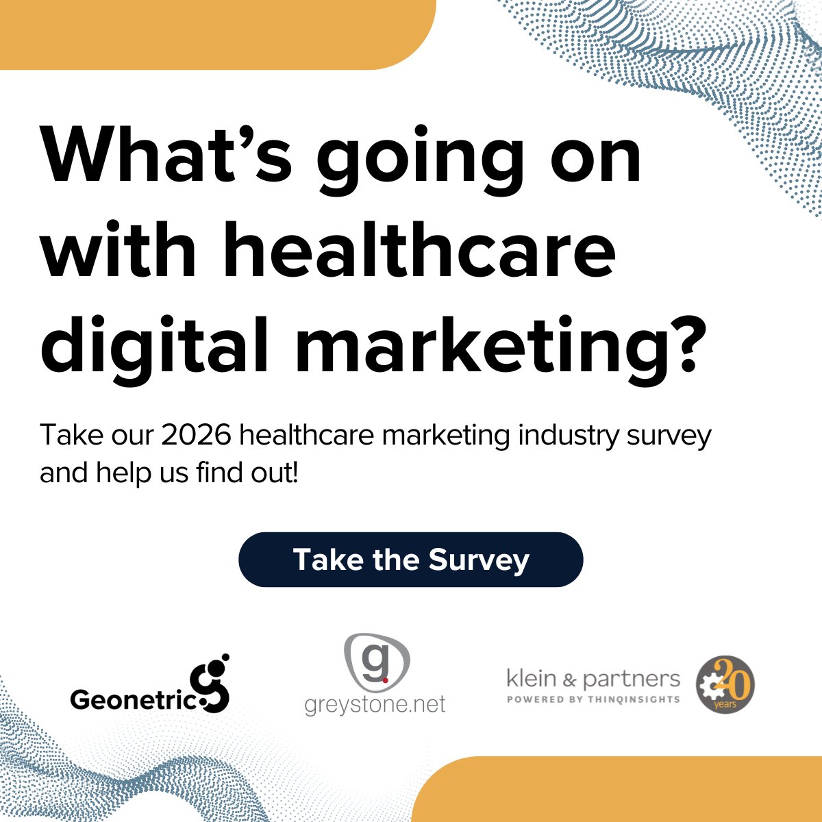 What’s really happening in #HealthcareMarketing? Help us find out! 

Take the 2026 healthcare marketing survey and enjoy early access to the full trends report. 

hubs.ly/Q03M4tn50

#HealthcareMarketingTrends #MarketingTrends #MarketingSurvey #Survey #DigitalMarketing #AI