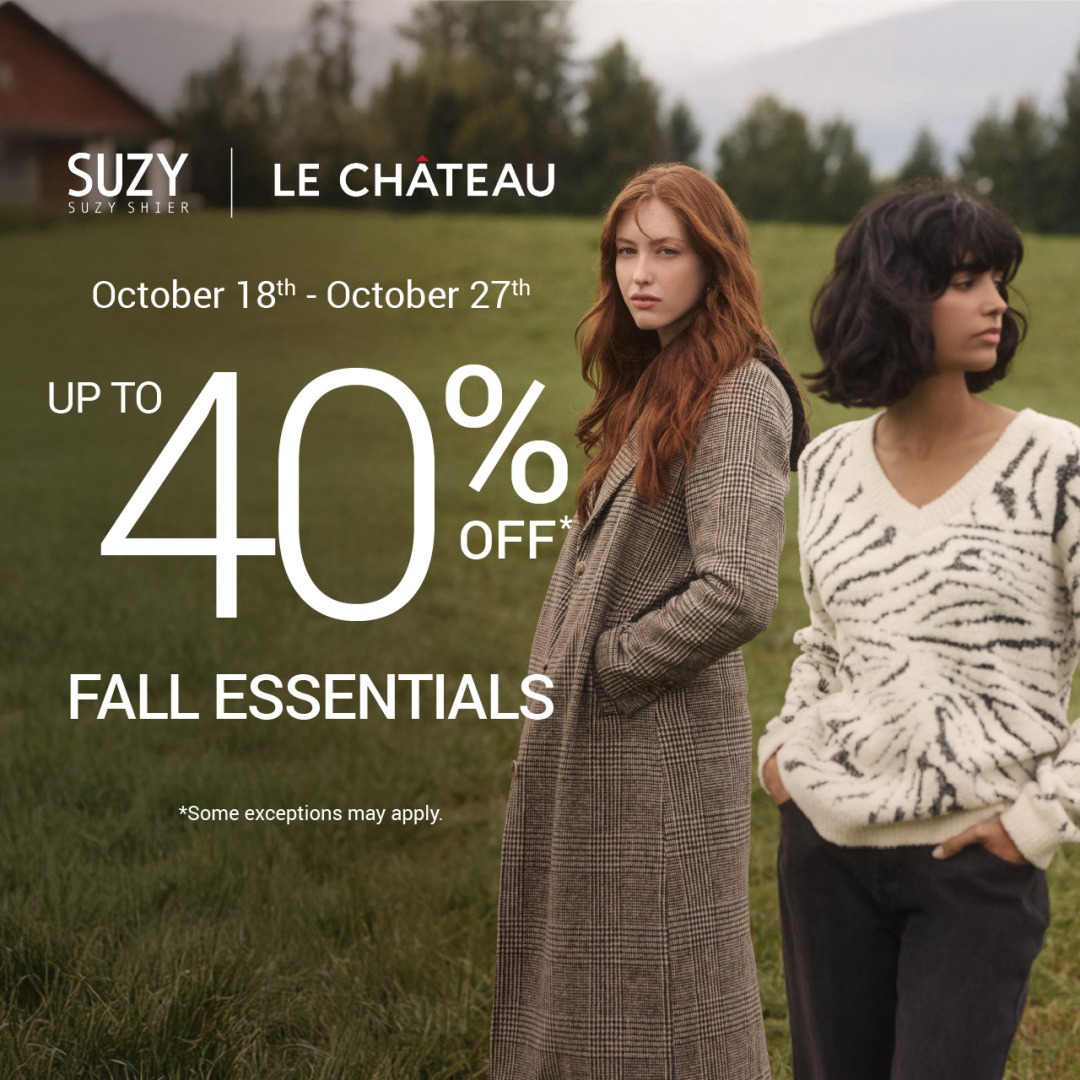 Because who can resist a fall wardrobe refresh? 🍂🛍️ Enjoy 40% off all our fall staples at <a href="/SuzyShier/">Suzy Shier</a>!