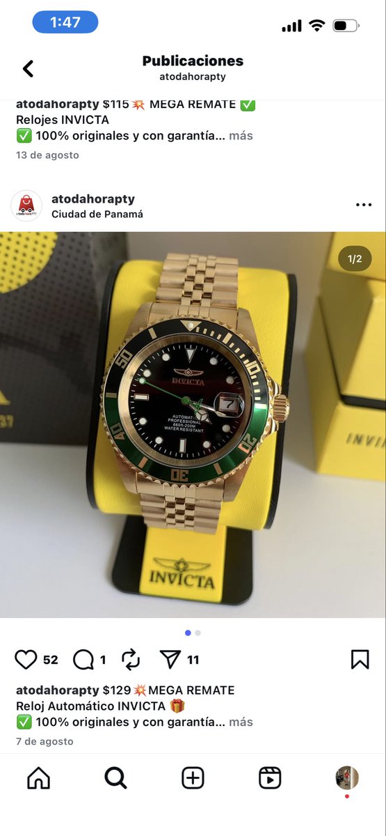 JuanBot21738868's tweet photo. No le puede caer un billete a la cartera por que empiezan a salir esas bellezas de relojes en promoción 😭 https://t.co/VPCffZuZaI