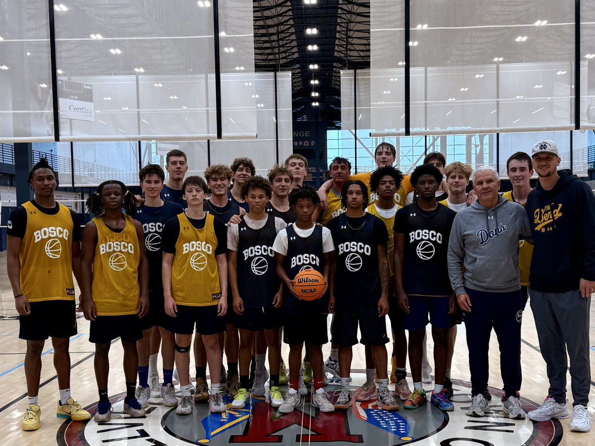 Great to have Bosco Alumni  and Notre Dame Assistant Coach Grady Eifert at today’s practice along with the entire coaching staff from Indiana University- Indianapolis!
We truly appreciate them coming out to evaluate our guys !
We are BOSCO!