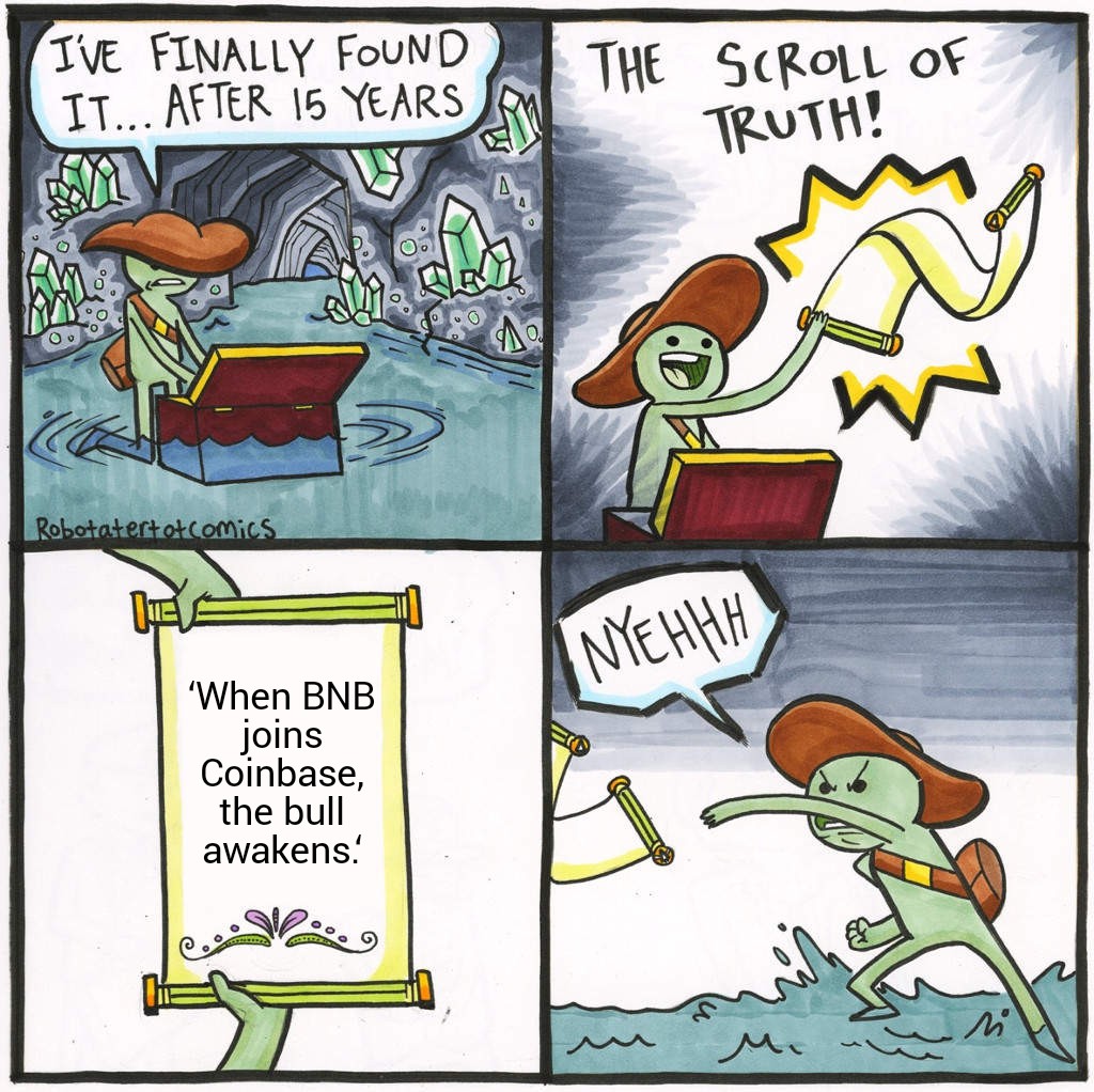 What do you think? Bull awakens?

#CryptoMarket #CryptoMeme #CryptoTwitter #Binance #coinbase #BNB