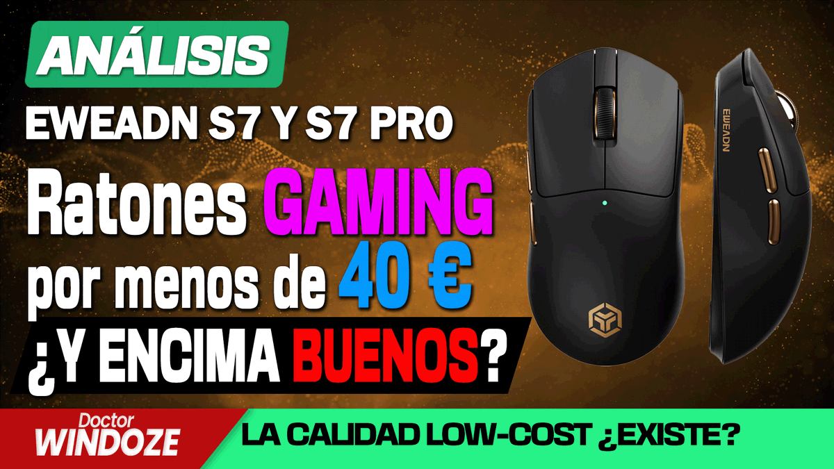 DrWindoze's tweet photo. ¿Por qué pagar 100 €? ¡Estos ratones para gaming cuestan menos de 40! | Análisis EWEADN S7 y S7 Pro
https://t.co/NGvYFRBpnm https://t.co/T73BPNjGRL