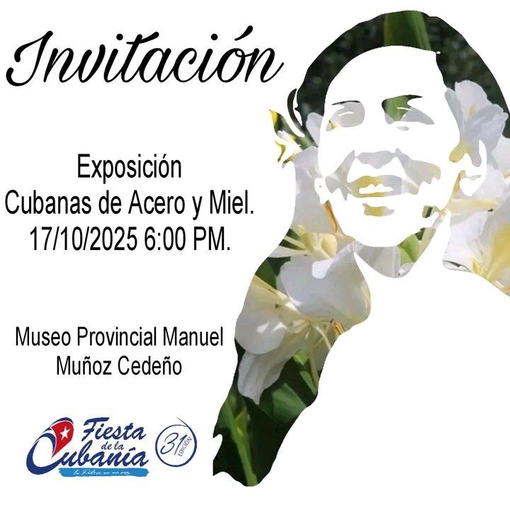 S_DCastillo87's tweet photo. Te esperamos!!!!
Un homenaje a la mujer cubana de ayer y hoy.

#LaPatriaEnMiVoz
#PatrimonioGranma https://t.co/2AQTjhaO9x