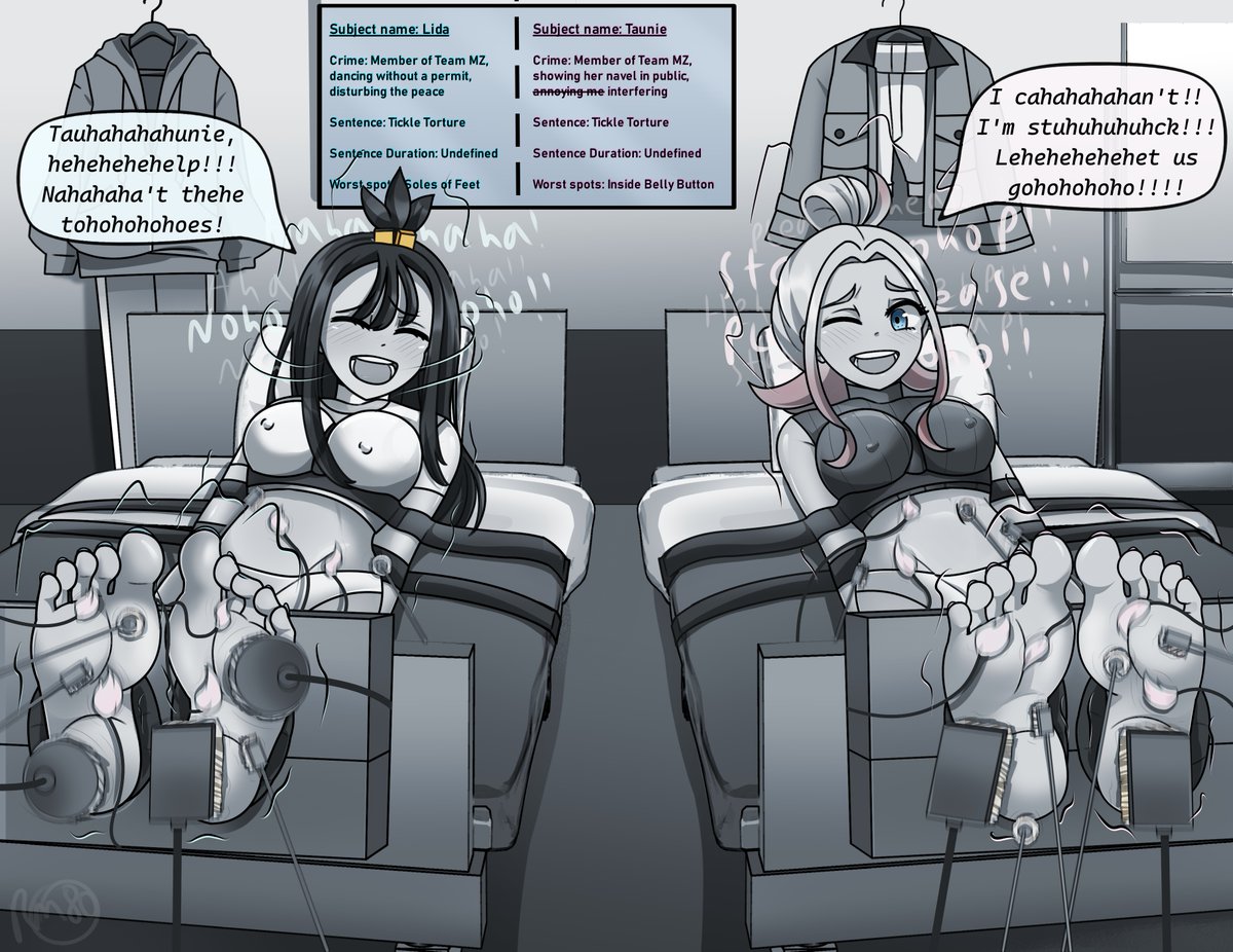 Turns out being a member of Team MZ is a crime punishable by tickling :3 Poor Taunie and Lida!
Just in time for Pokemon Legends Z-A!!!
#tickling #feet