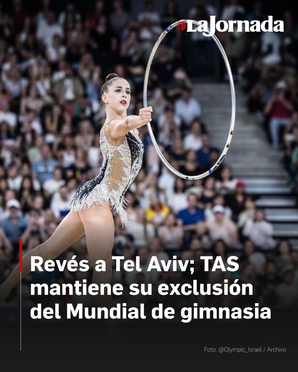 ⚖️🤸‍♀️ El Tribunal de Arbitraje Deportivo  rechazó  la solicitud de la Federación Israelí de Gimnasia para participar en el Campeonato Mundial que inicia este domingo en Yakarta.

🇮🇩 El gobierno de #Indonesia negó las visas a las gimnastas israelíes, citando la fuerte oposición