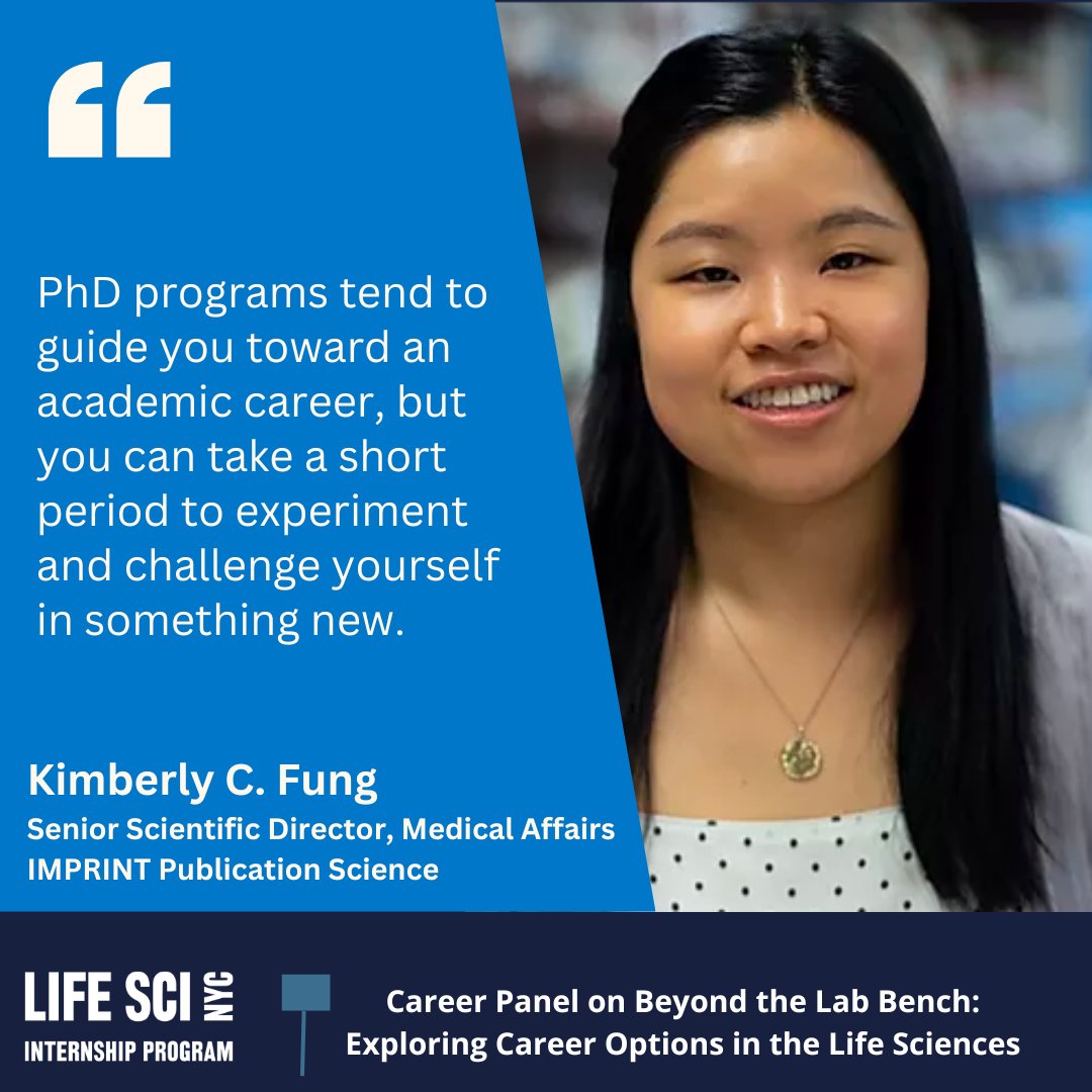 On Thursday, September 25, the LifeSci NYC Internship Program hosted a dynamic career panel, Beyond the Lab Bench: Exploring Career Options in the Life Sciences. Watch the video of the career panel here: lnkd.in/e9p9YJmR