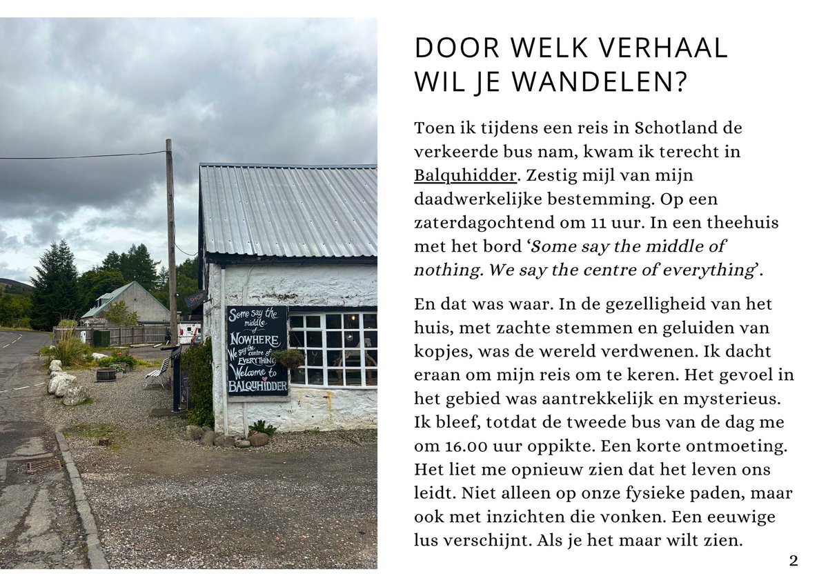 Als ze in Schotland op één buslijn twee haltes exact dezelfde naam geven. Met zestig mijl er tussenin. 

En je er vijf maanden later een mooi podiumverhaal aan over houdt. :)

#digitaletuin25