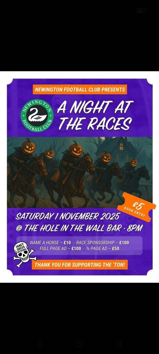 Just over 2 weeks ago to our ‘Night at the races’ we still have some availability for races, horses &amp; ads for more info please dm. 

Up The Ton ⚫️🟢