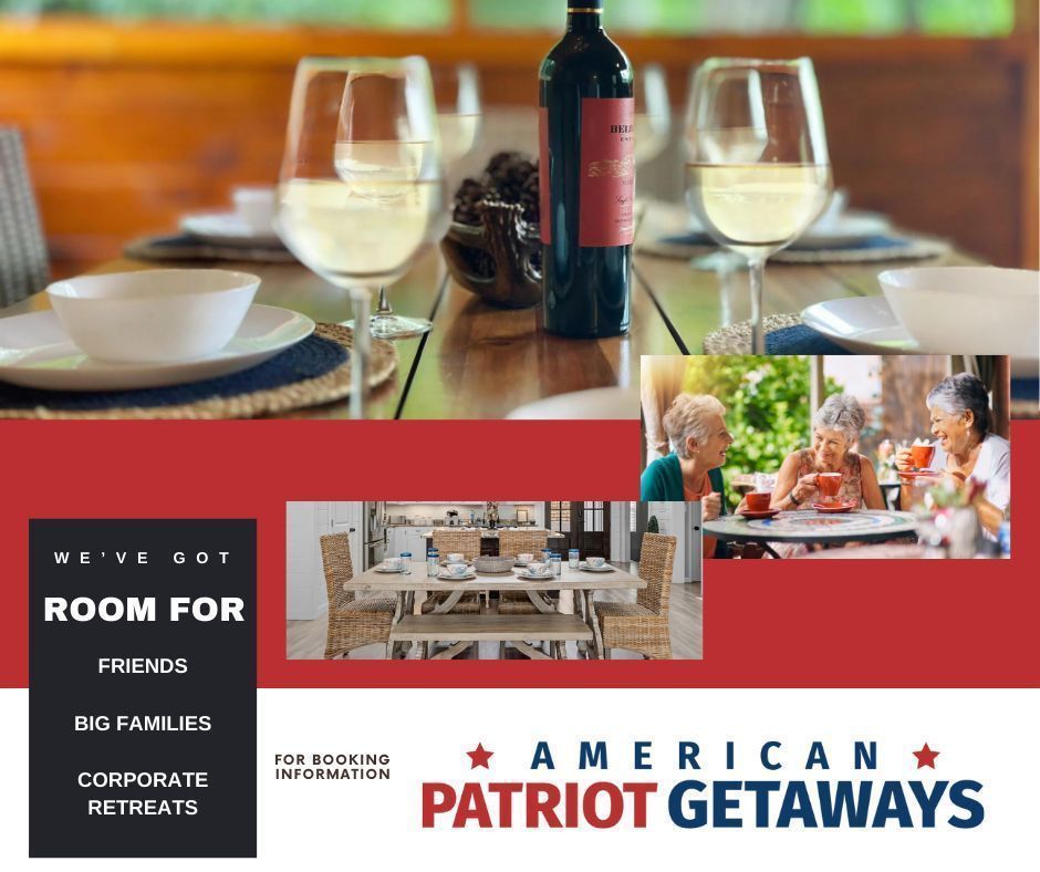 We have the cabin. BIG ones for big groups, and smaller ones for those tight knit friends that just want to some down time away from it all.

Reunions, Anniversaries, Birthdays, Girl's Trips, Guy's Trips, Corporate Retreats. We can do it. patriotgetaways.com/cabin-search/a…