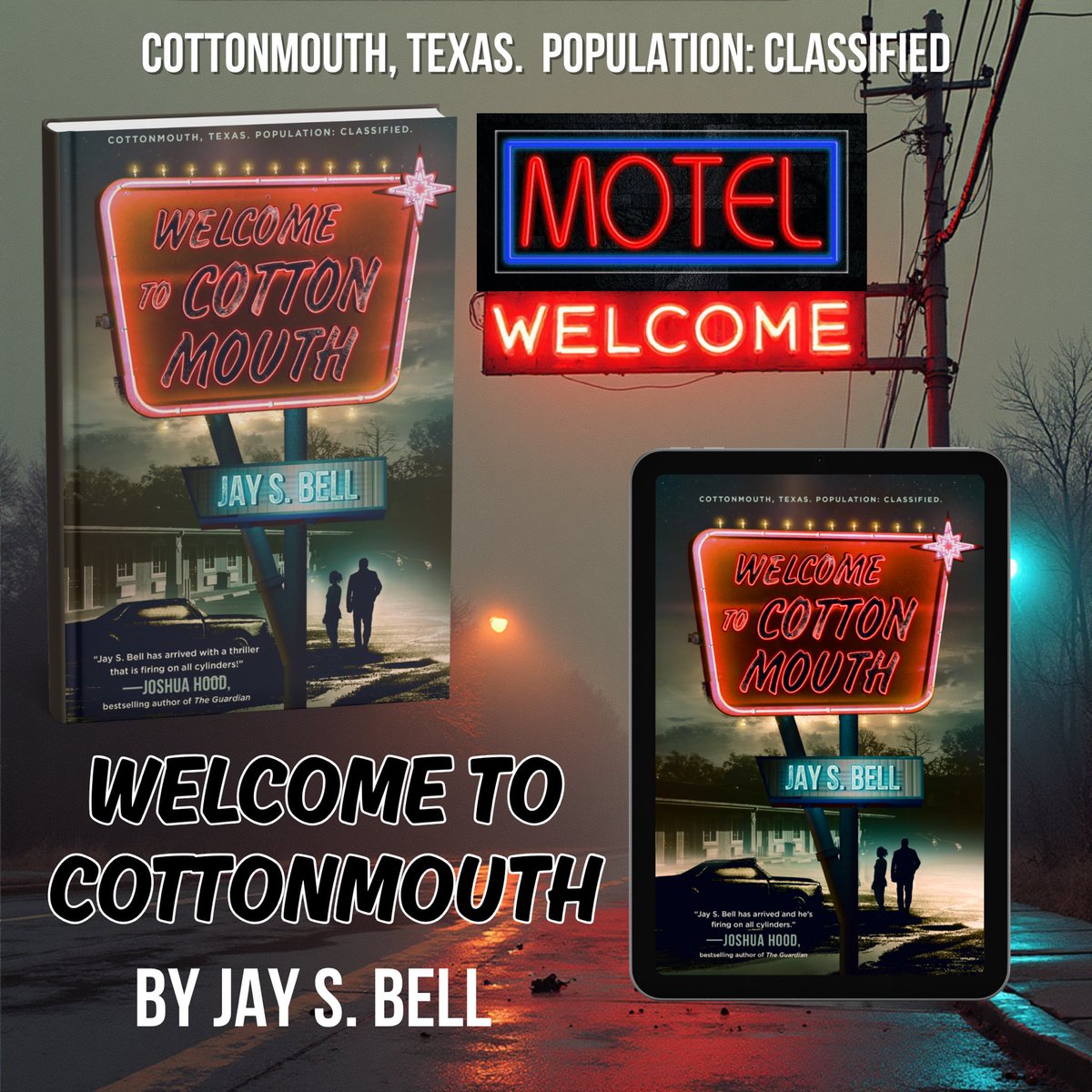 The new espionage thriller WELCOME TO COTTONMOUTH from <a href="/BlackstoneAudio/">Blackstone Publishing</a> by Jay S. Bell will leave you with the burning question: What does the US government do with dangerous spies and special operators when they retire?

Available now in paperback, ebook &amp; audiobook everywhere.