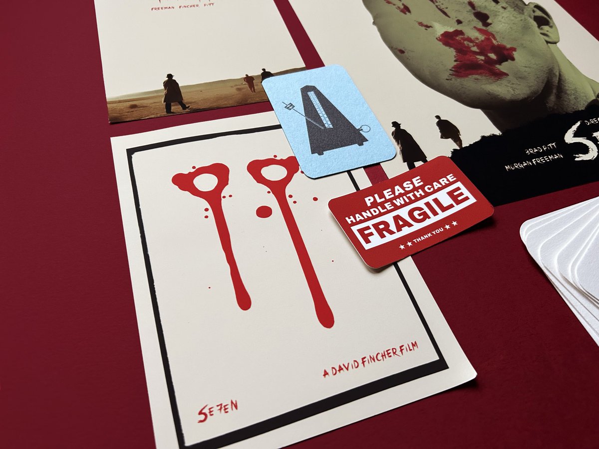 Se7en Print Pack (Limited Edition)

Lately I’ve felt a bit stuck just designing prints, so I’ve been experimenting with new kinds of projects. I set myself a challenge to create a full product set instead of a single piece — and decided to start with one of my films.