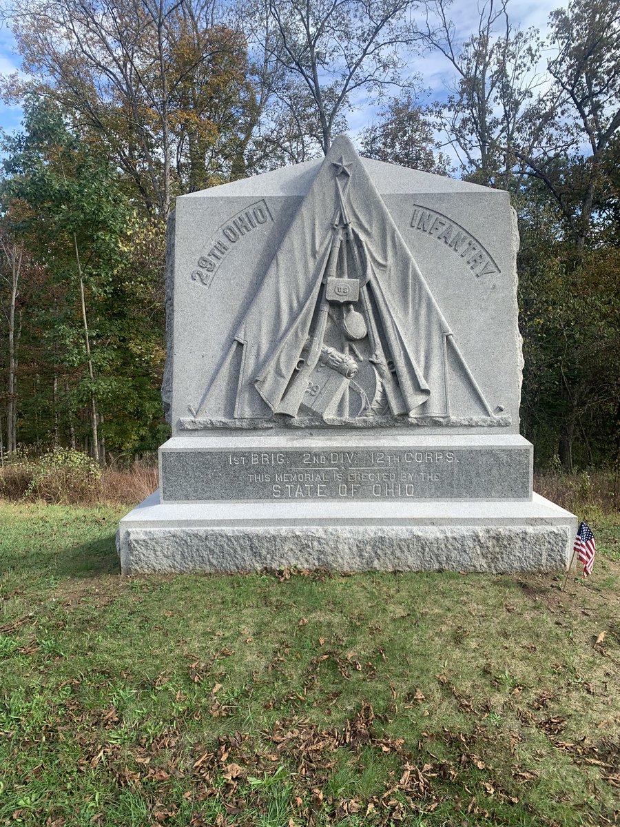 We have arrived in Gettysburg! Visiting the 29th Ohio Infantry.