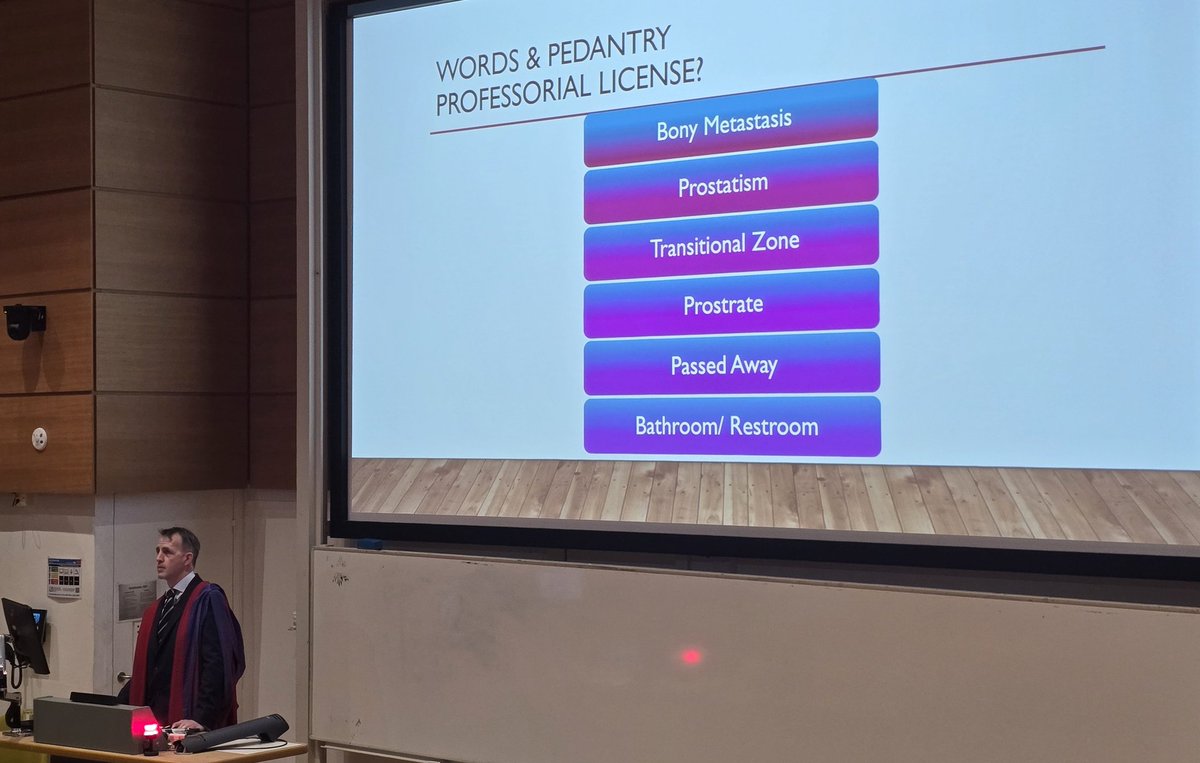 LambAlastair's tweet image. Enjoyed @benchallacombe&apos;s inaugural #ProfessorialLecture. He&apos;s so right to emphasise teaching as fundamental to university leadership. And love that he kicked off with a slide on linguistic pedantry!!

Super impressive career of thought l&apos;ship in #SurgicalRobotics

@kingsmedicine