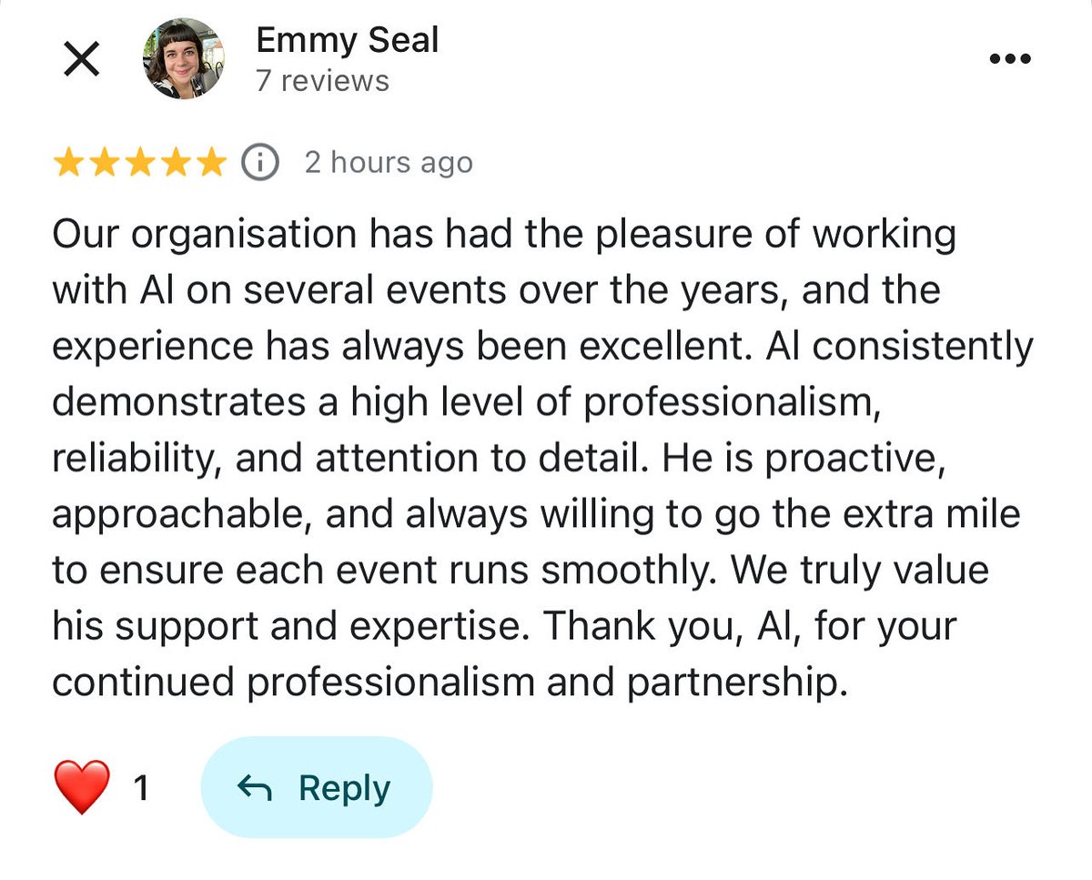 ⭐️⭐️⭐️⭐️⭐️