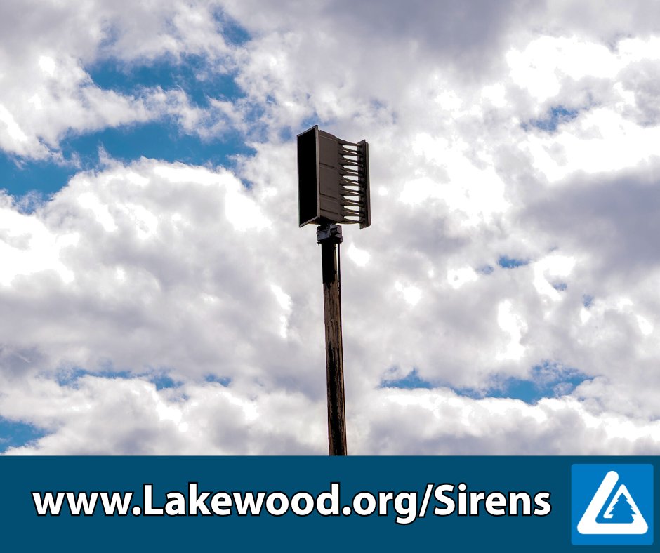 LakewoodPDCO's tweet photo. Lakewood Transitions to Modern Emergency Notification System, Deactivates Outdated Outdoor Sirens:

The City of Lakewood is announcing change to its public safety communication strategy, officially deactivating its outdated outdoor warning sirens at the end of 2025. This strategic decision marks a full transition to LookoutAlert powered by Smart911, a modern, effective emergency notification system that provides real-time, actionable information directly to residents.

Lakewood's outdoor sirens, initially installed to provide general warnings to those outdoors, have reached the end of their service life. Their effectiveness is limited by distance, weather, background noise, and their inability to reach residents indoors. Furthermore, these sirens provide only a generic alert, offering no specific information about the type or location of the emergency.

LookoutAlert powered by Smart911, the official emergency notification system for Lakewood and all of Jefferson County, is designed to be your most reliable source of information during critical events like severe storms, wildfires, or floods. Unlike the old sirens, LookoutAlert powered by Smart911 provides detailed, lifesaving information exactly when and where you need it.

You can join LookoutAlert in two ways: go online to LookoutAlert.coor download the Smart911 app from the Apple App Store or Google Play. No matter which you choose, you’ll get emergency alerts for severe weather, safety risks, and other emergencies, and you’ll also create a free Safety Profile that gives 9-1-1 important details to help first responders.

For residents who may need assistance, Jeffcom911 has launched a dedicated LookoutAlert Assistance Line to help with the registration process. The LookoutAlert Assistance Line can be reached at 720-230-2270. Voicemails are monitored regularly, and a representative will return your call within 1-2 business days to help you complete your registration.

The deactivation of the outdoor sirens is a proactive step toward a more secure future for Lakewood. By transitioning to LookoutAlert powered by Smart911, the city is committed to providing its residents with the best possible tools to stay safe and informed during any emergency. For more information on the siren deactivation, please visit https://t.co/SNewJibjqJ.
