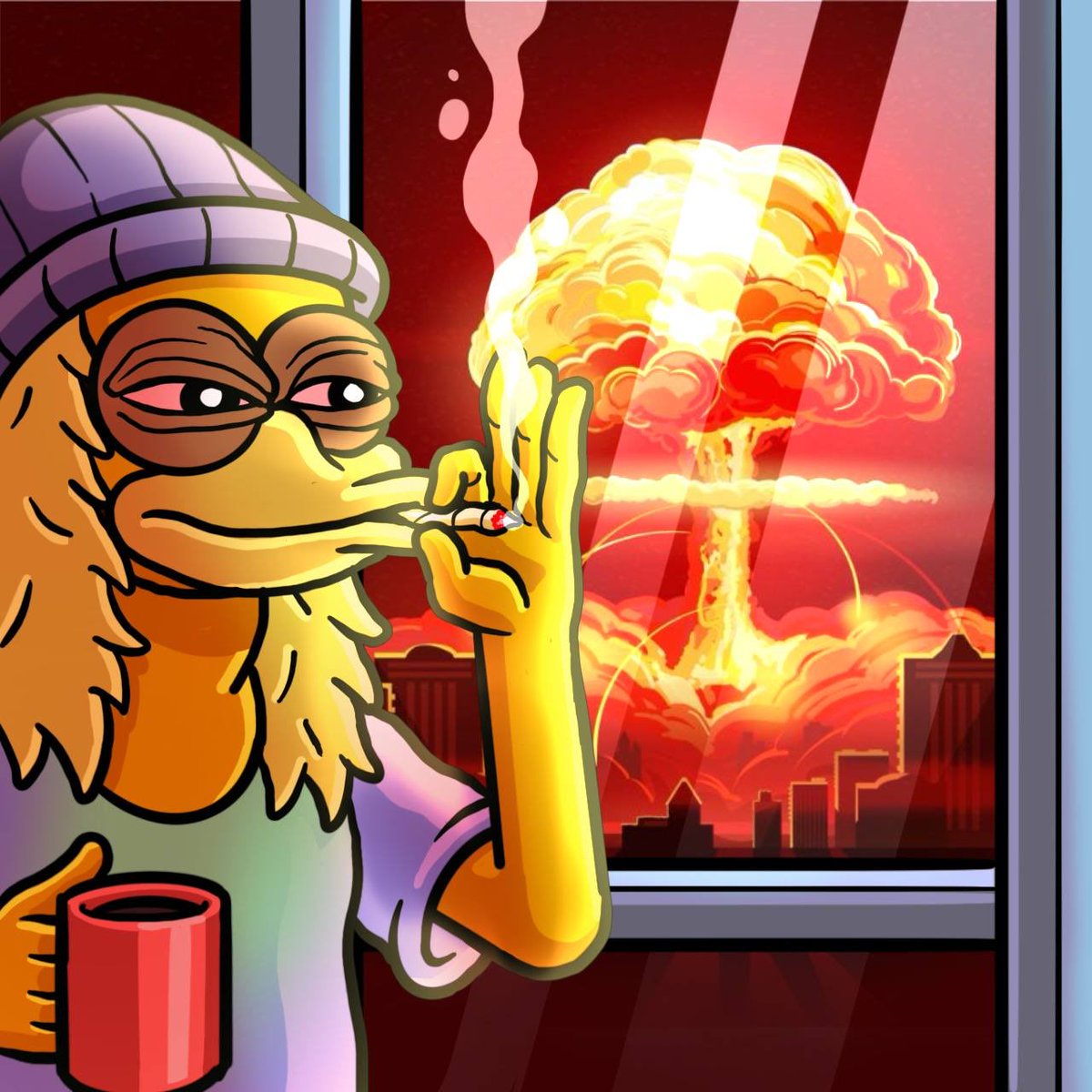 AssamVict0r's tweet image. @SOLbirddog 

Birddog watching the market after dropping a new meme:
“Yeah… that’s about right.” ☕💥😂
#Birddog #MemeCoin #Solana