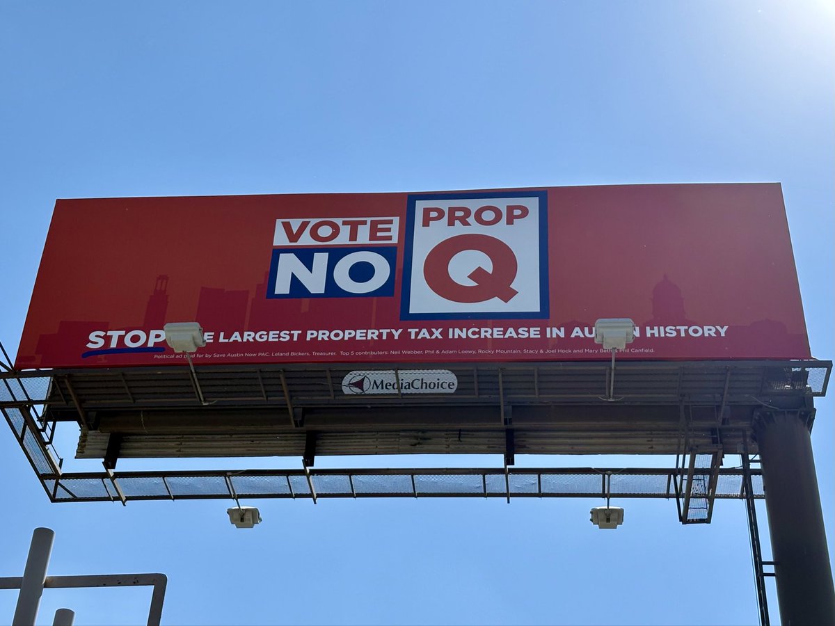 Adam Loewy (@loewylawfirm) on Twitter photo Billboards are up !
Up and down 183. 
Vote NO on Prop Q !
#txlege Billboards are up !
Up and down 183. 
Vote NO on Prop Q !
#txlege