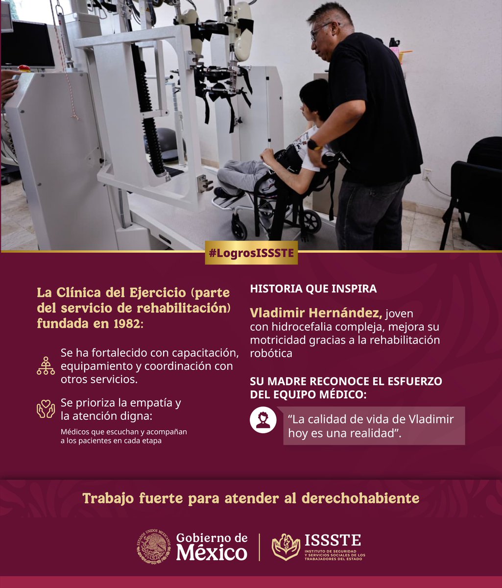 #LogrosISSSTE 🏥✨ Seguimos avanzando para brindar a nuestra derechohabiencia atención de primer nivel.

Con tecnología de vanguardia y especialistas comprometidos, cada paciente recibe un servicio integral que mejora su calidad de vida.

💙 Porque en el Hospital Regional “1° de